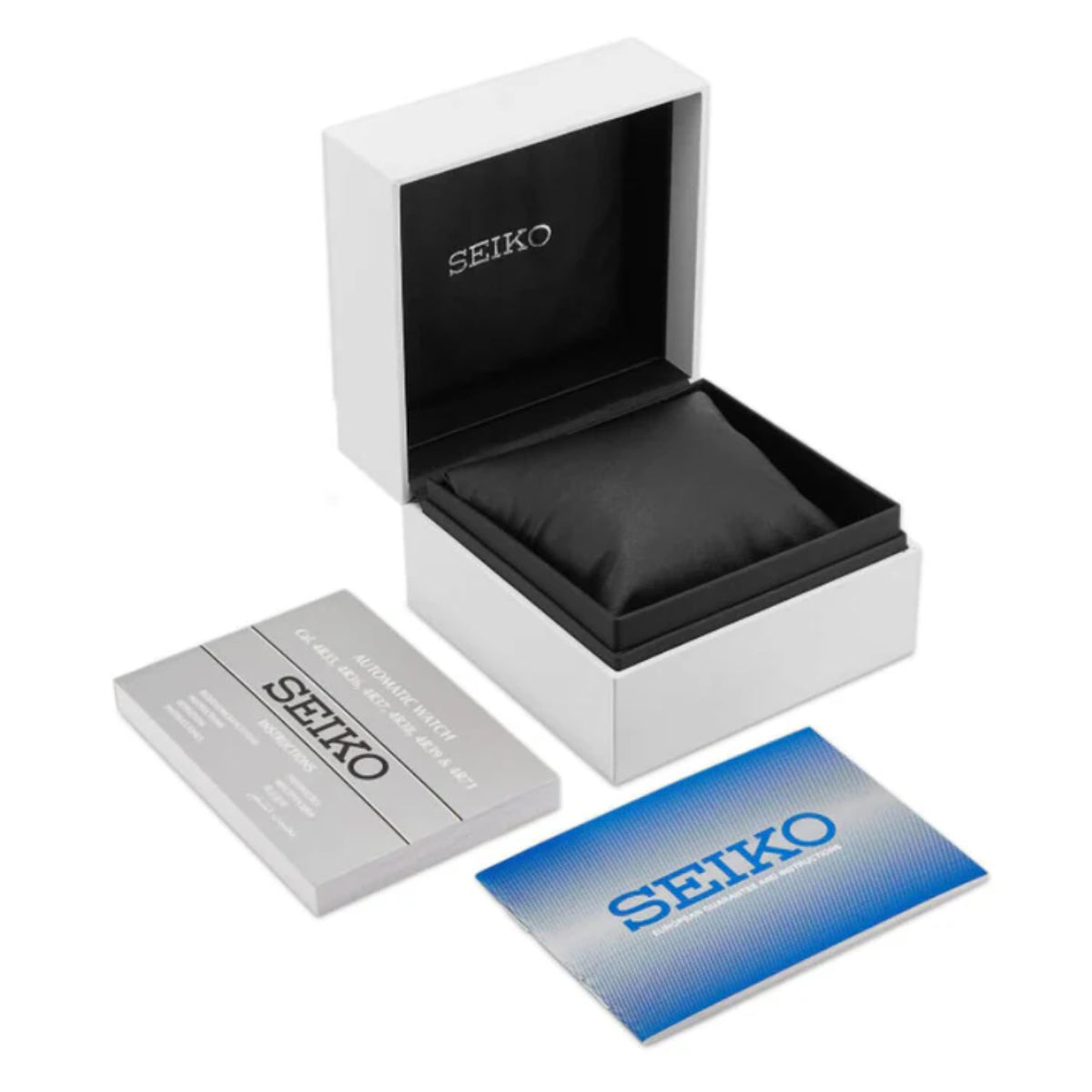Seiko 5 Sports Flieger Pilot/Aviation Automatik Schwarze Zifferblatt Mailänder Armband Herren Uhr SRPH23K1
