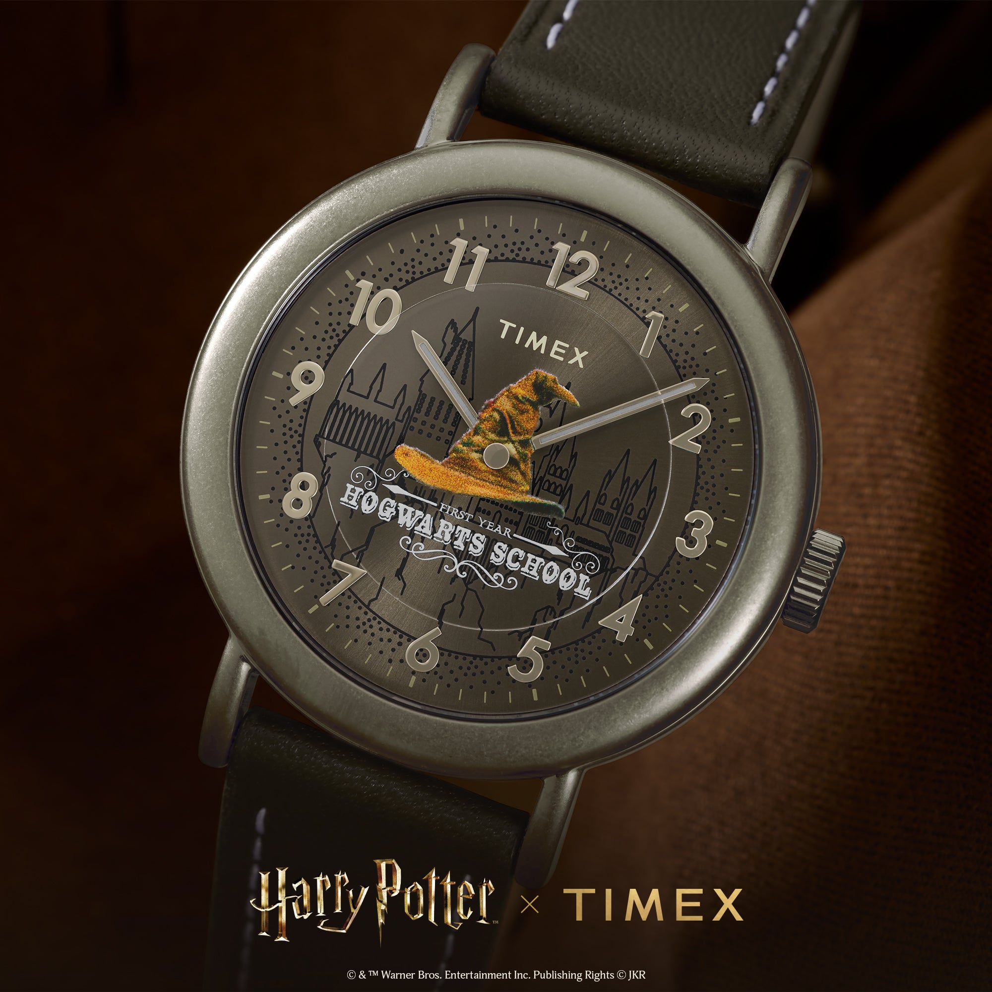 Timex Weekender 37mm Brown Dial Leather Mens Quartz Watch TW2Y77000