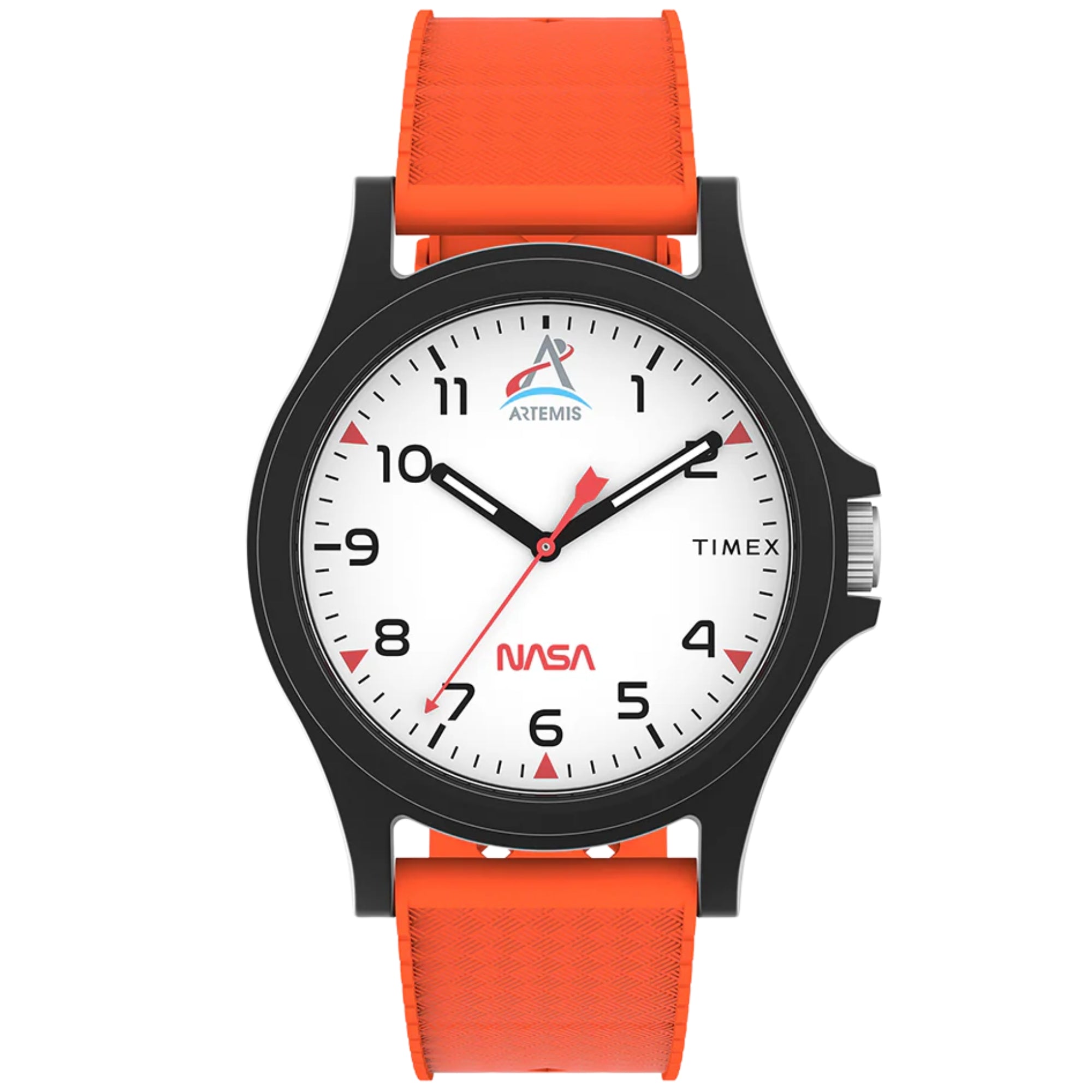 Timex Main Street 40mm White Dial Silicone Quartz Watch TW2Y13000