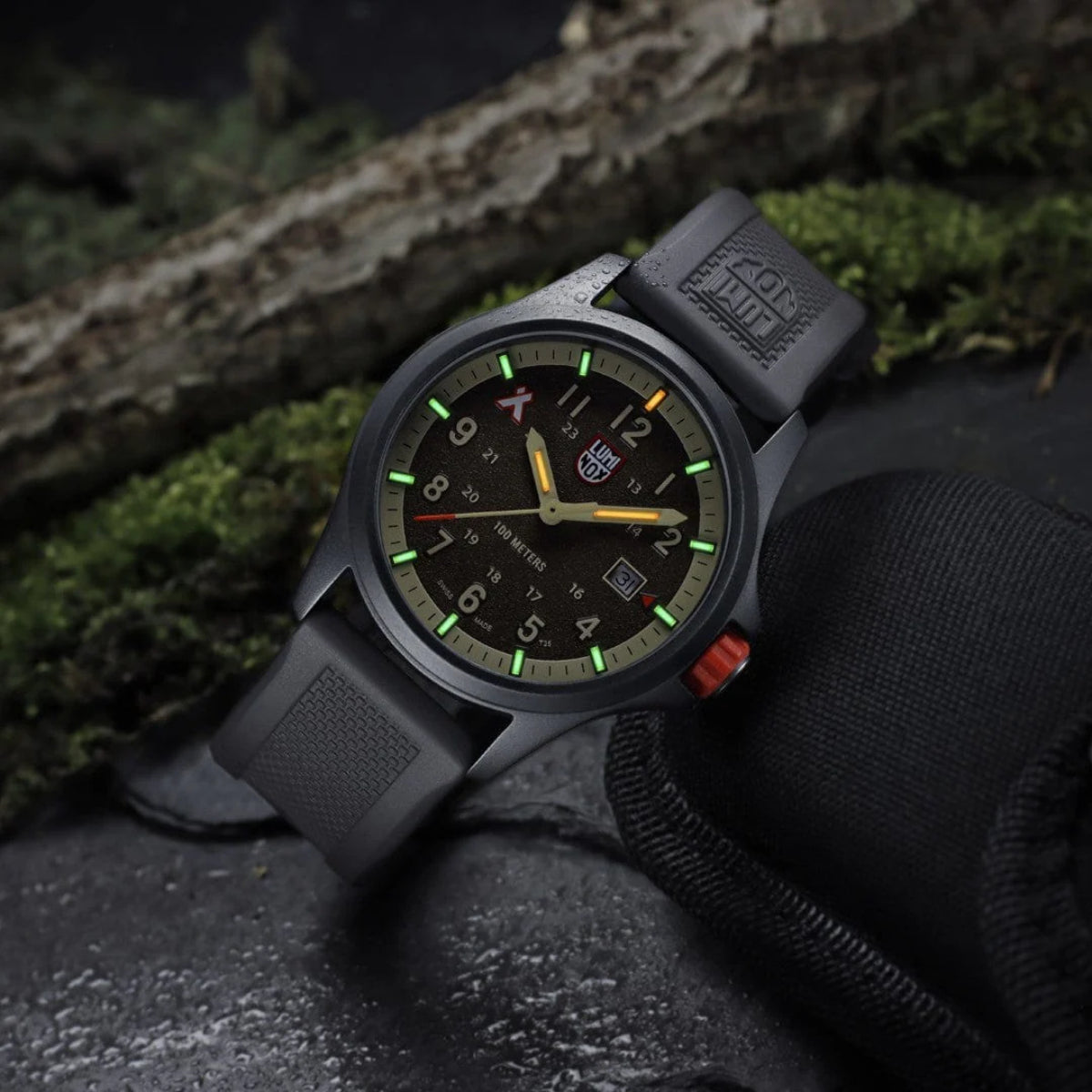 Luminox Bear Grylls Survival 43mm Brown Dial Rubber Mens Quartz Watch XB.3716