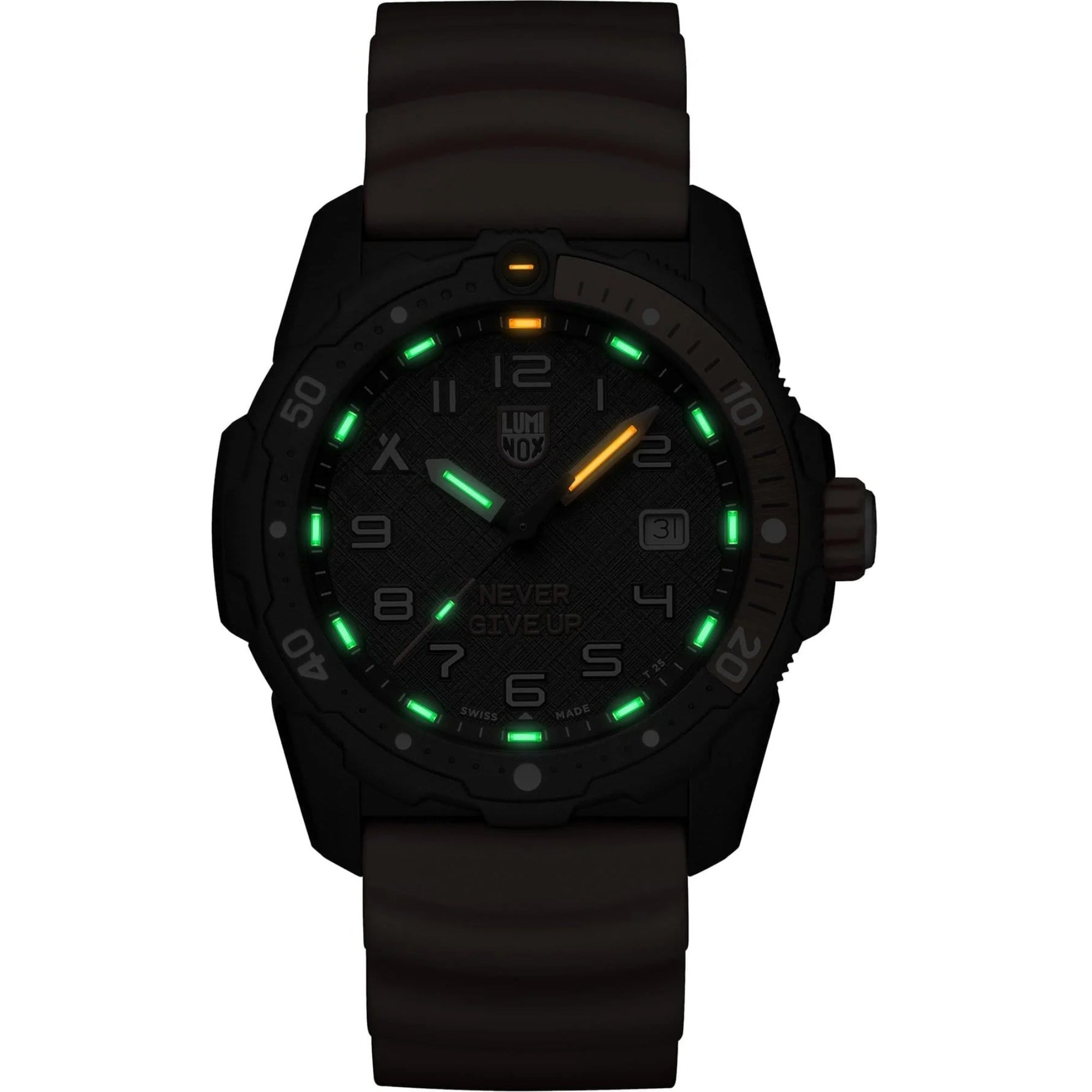 Luminox Bear Grylls Survival Sea 3720 Series Black Dial Rubber Strap Men's Watch XB.3729.NGU