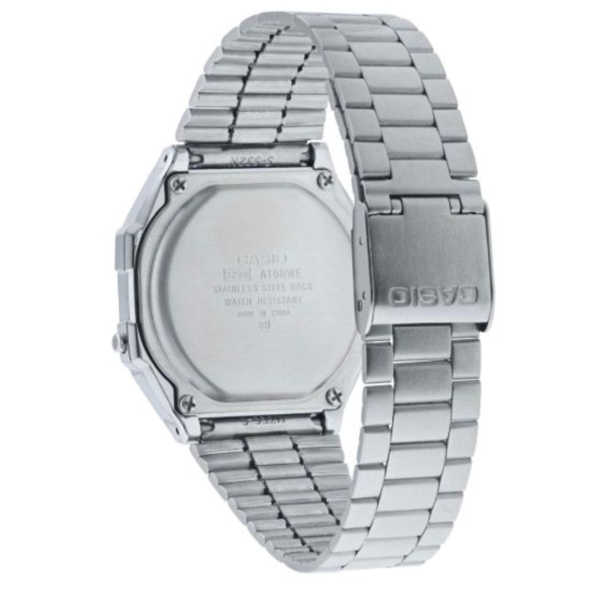 Casio Classic Retro Digitale Stahl Armband Uhr A168WEM-2BEF