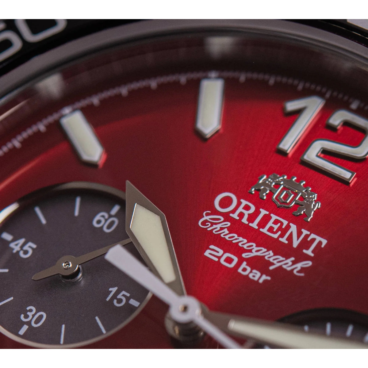 Orient Mako RA-TX0207R10B unidirectional steel bezel detail
