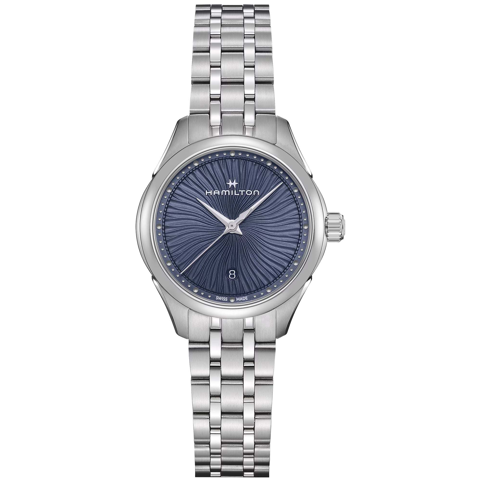 Hamilton Jazzmaster 30mm Blaues Zifferblatt Stahl Damen Quarz Uhr H32231140