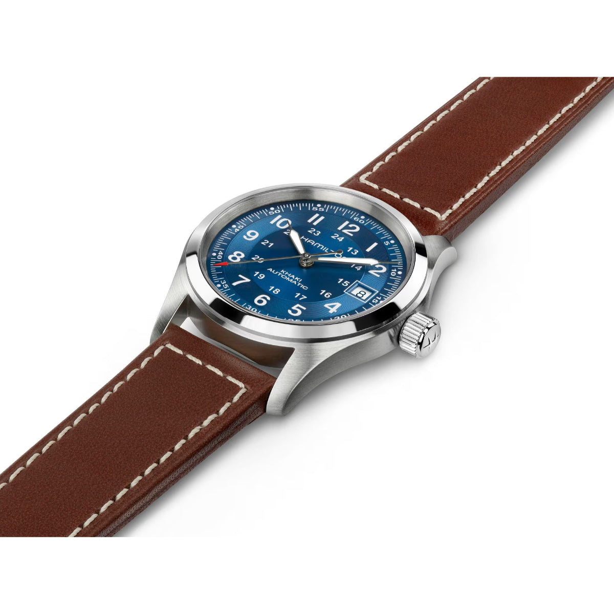 Hamilton Khaki Field H70455540 38mm stainless steel case side profile
