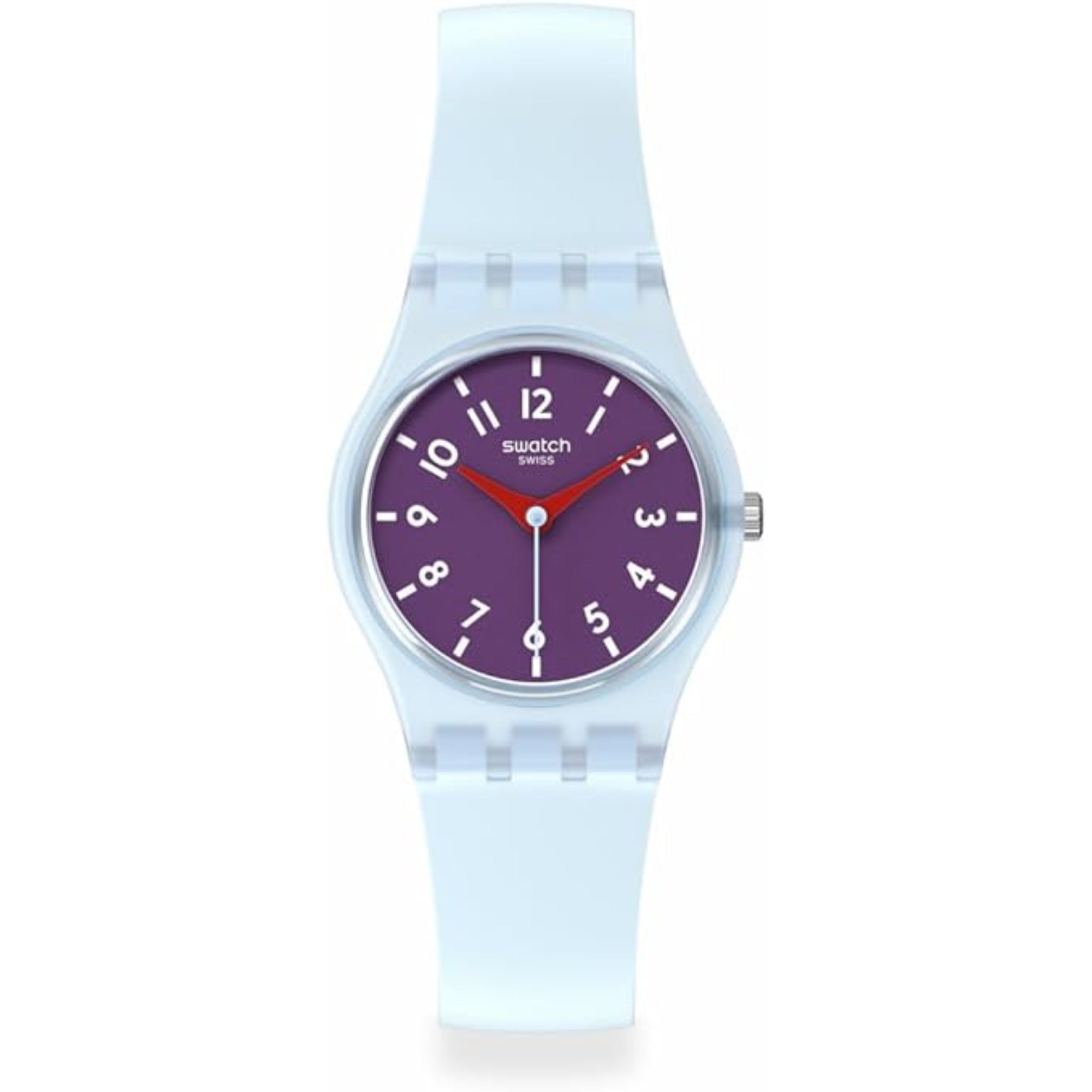 Swatch Powder Plum Lila Zifferblatt Uhr LL126