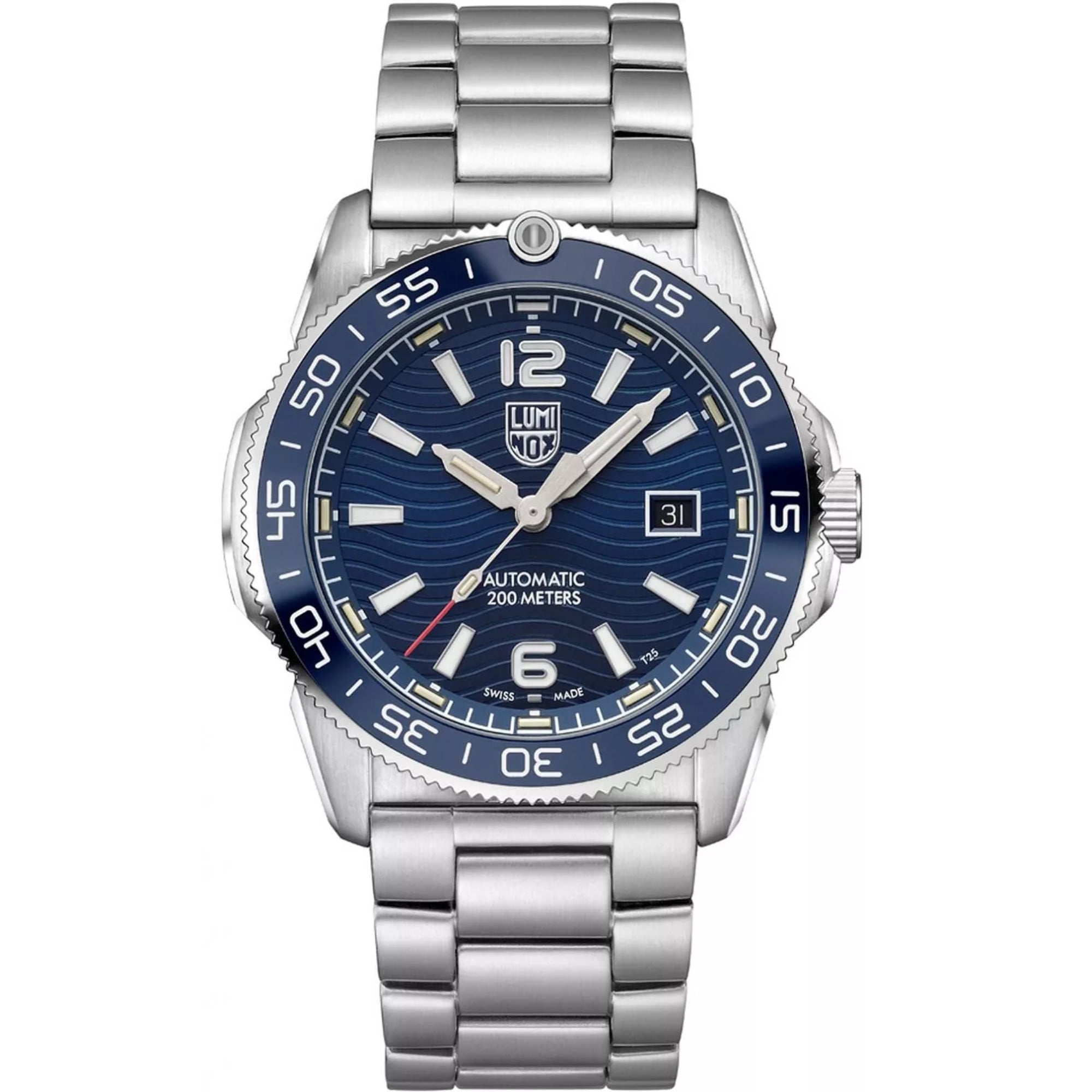 Luminox Pacific Diver Automatik-Uhr aus Edelstahl mit blauem Zifferblatt für Herren XS.3104