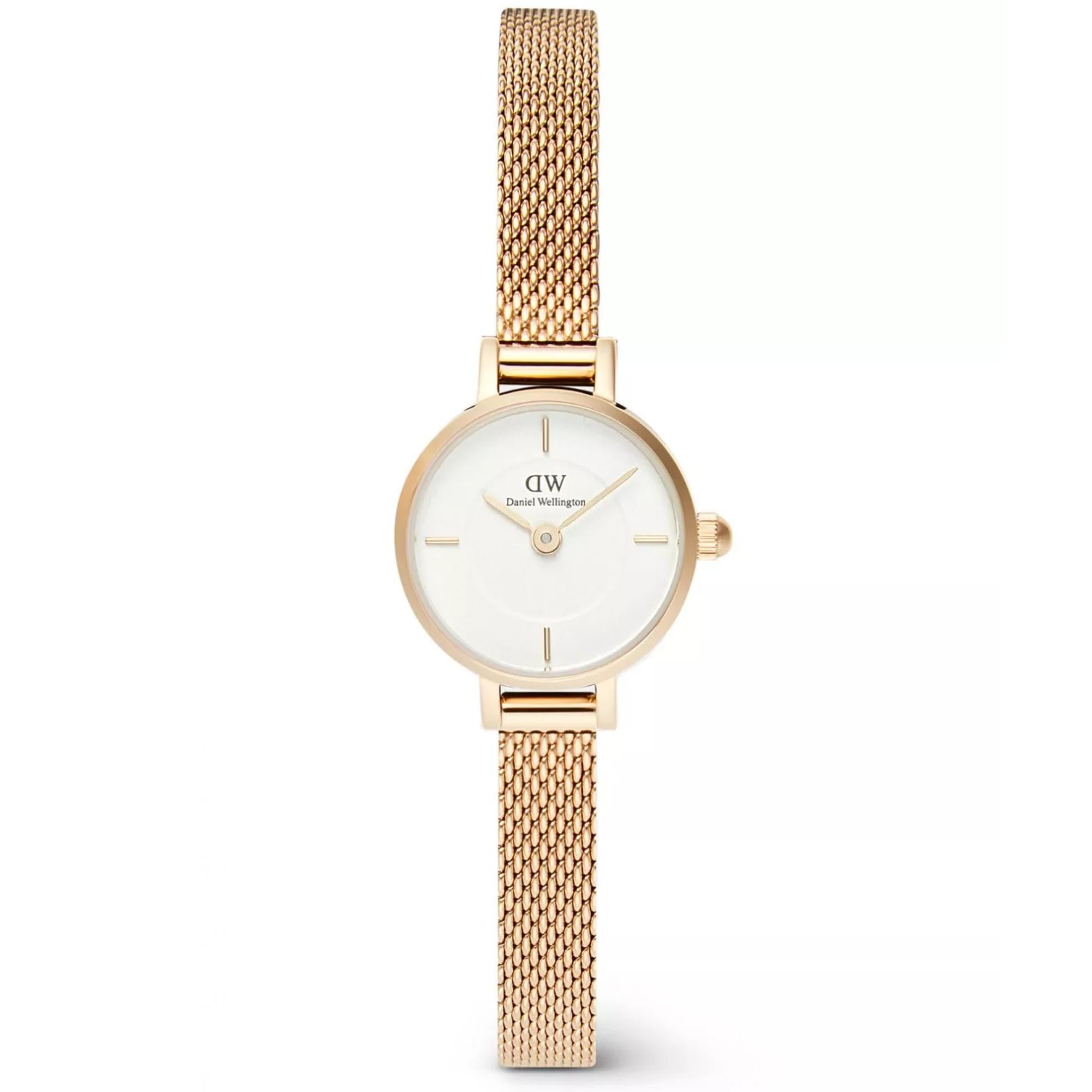 Daniel Wellington Petite 19mm White Dial Steel Ladies Quartz Watch DW00100745
