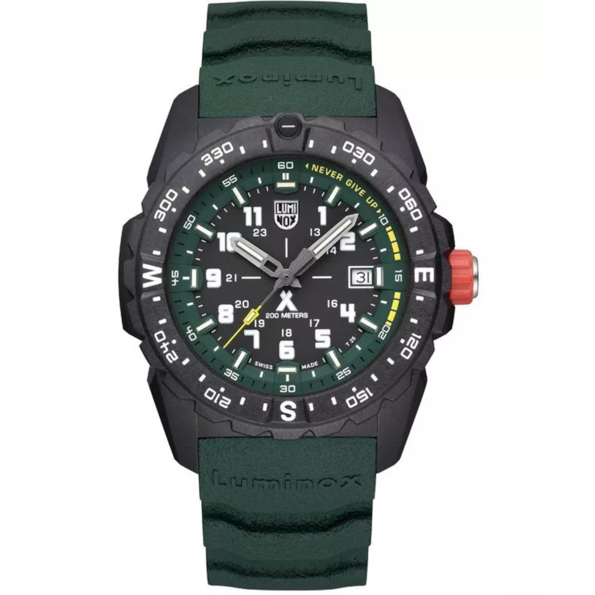 Luminox Bear Grylls Survival Quartz Black Dial Green Silicone Strap Men’s Watch XB.3735 