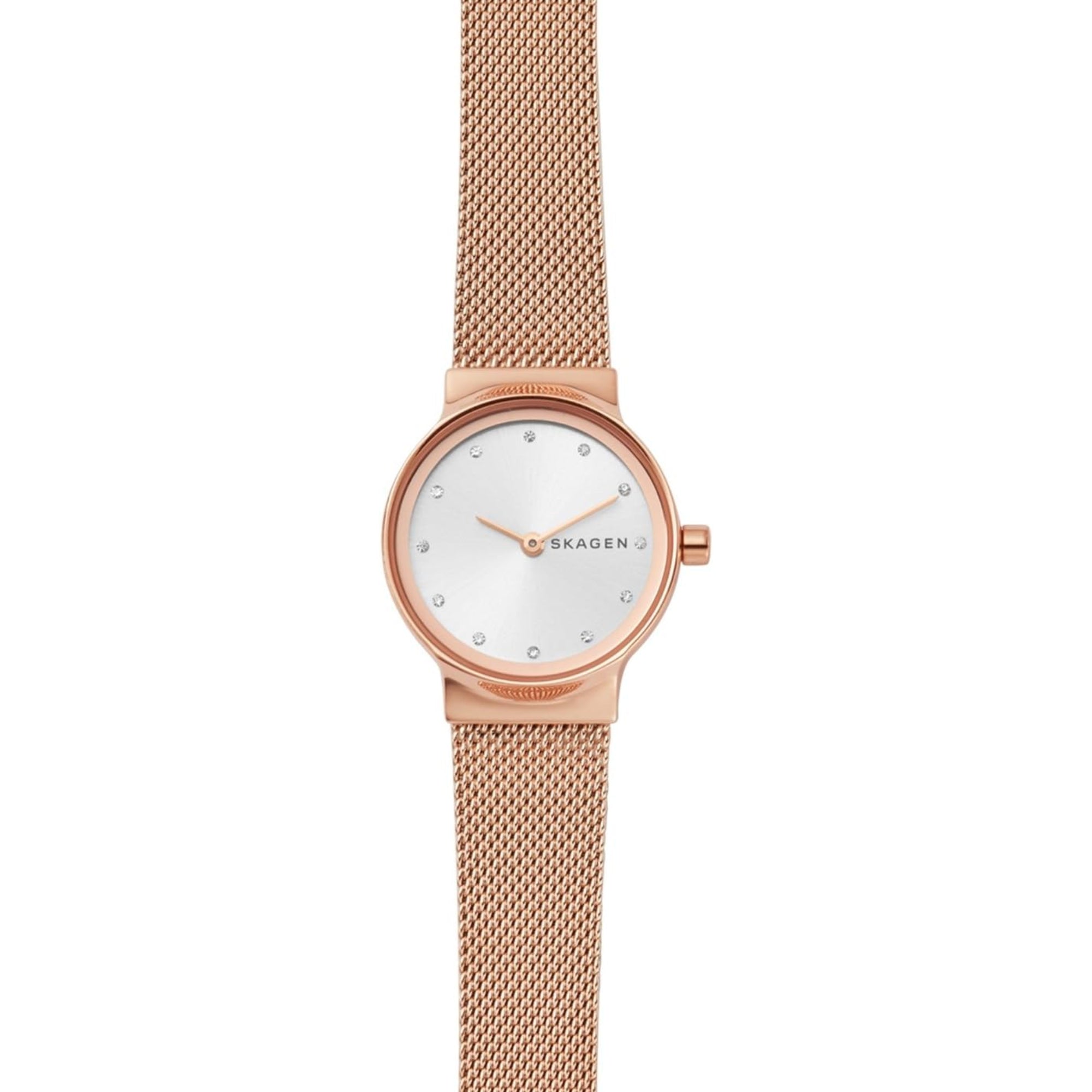 Skagen Freja Lille 26mm White Silver Dial Steel Quartz Watch SKW2665