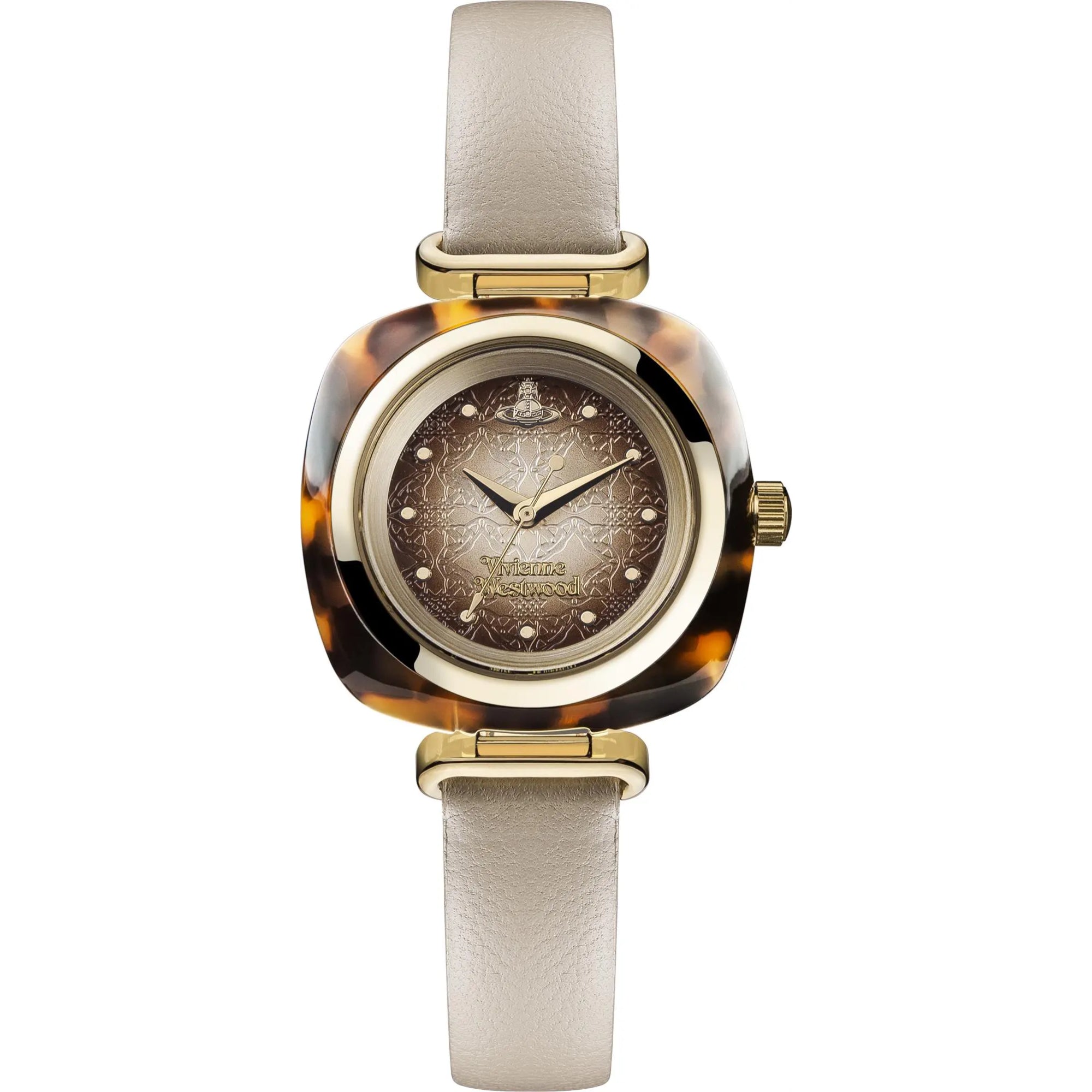 Vivienne Westwood Beckton Tortoiseshell Dark Brown Dial Ladies Watch VV141BG - WatchNation