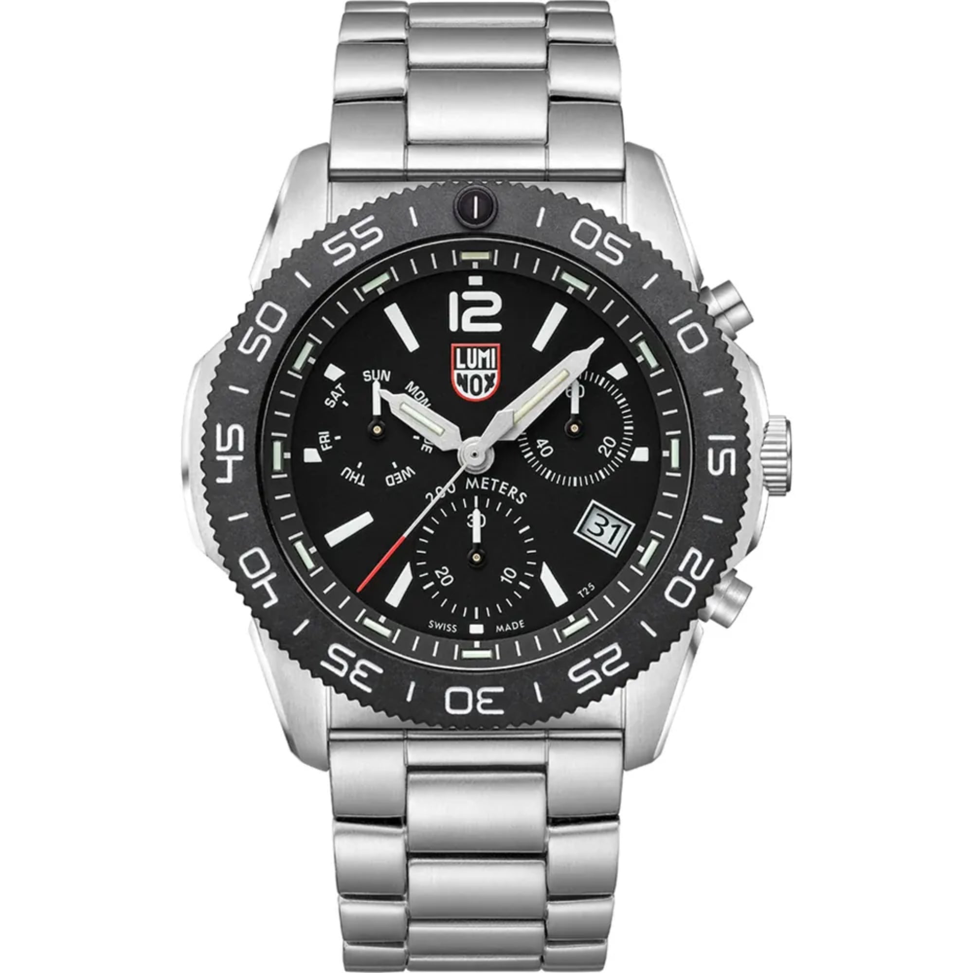 Luminox Pacific Diver Chronograph Edelstahlarmband Herren Uhr XS.3142