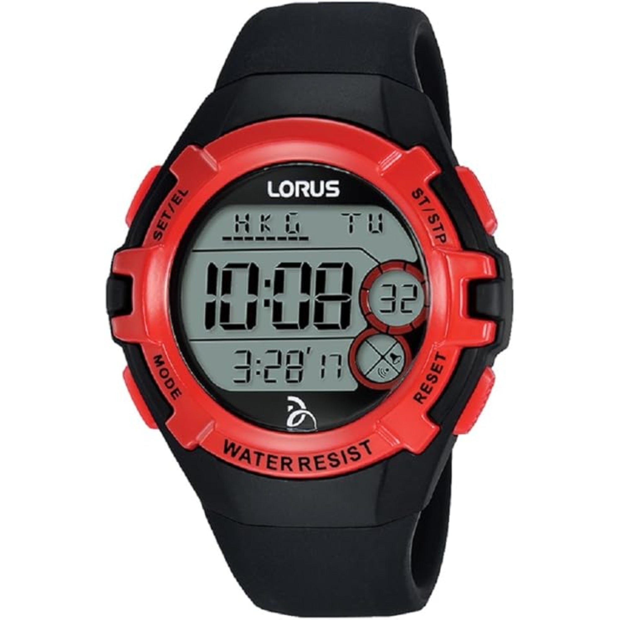 Lorus Novak Djokovic Stiftung Rotes und Schwarzes Gummiband Herren Uhr R2389LX9
