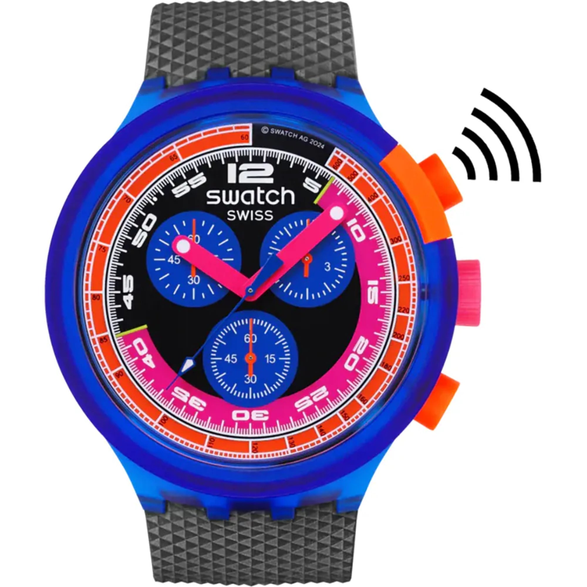 Swatch Neon Party To The Max Multicoloured Dial Watch SB06N101-5300