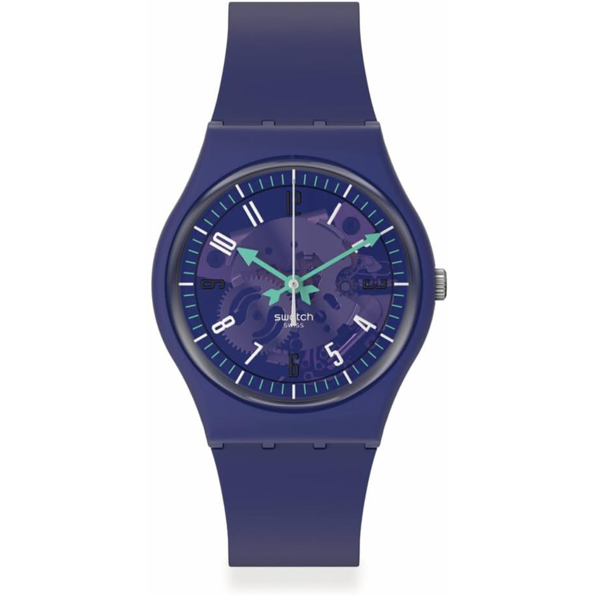 Swatch PHOTONIC PURPLE Purple Silicone Strap Purple Dial Watch SO28V102