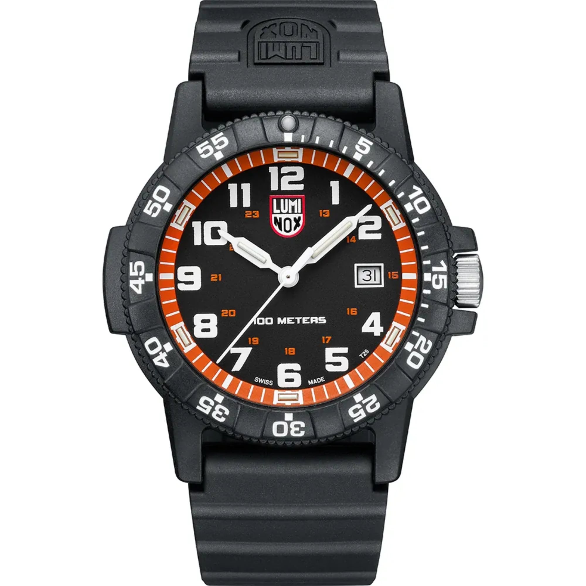 LEATHERBACK MEERESSCHILDKRÖTE RIESEN Schwarzes Zifferblatt Herren Uhr 0320 SERIE XS.0329.1