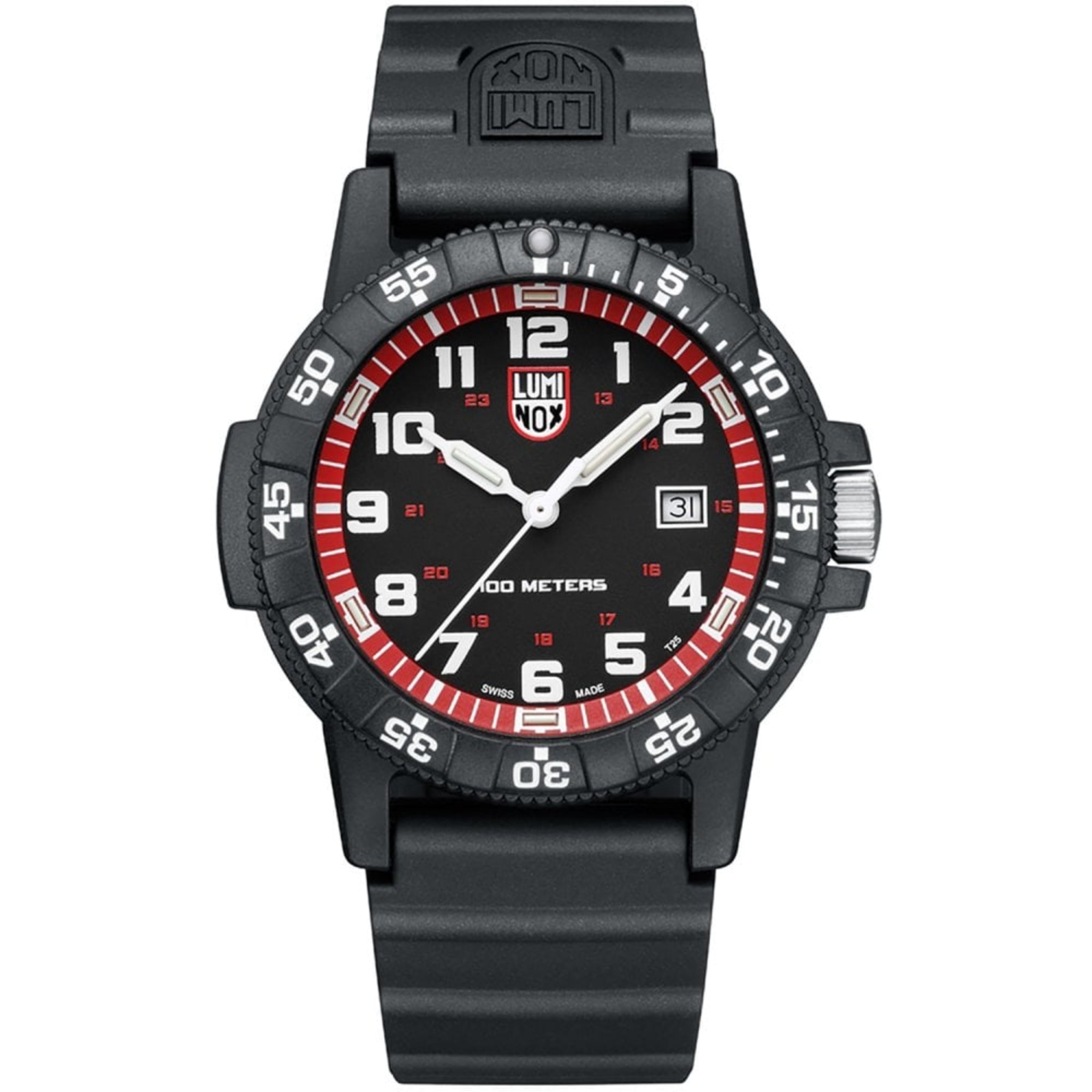Luminox Leatherback Sea Turtle 44mm Black Dial Rubber Mens Quartz Watch XS.0335