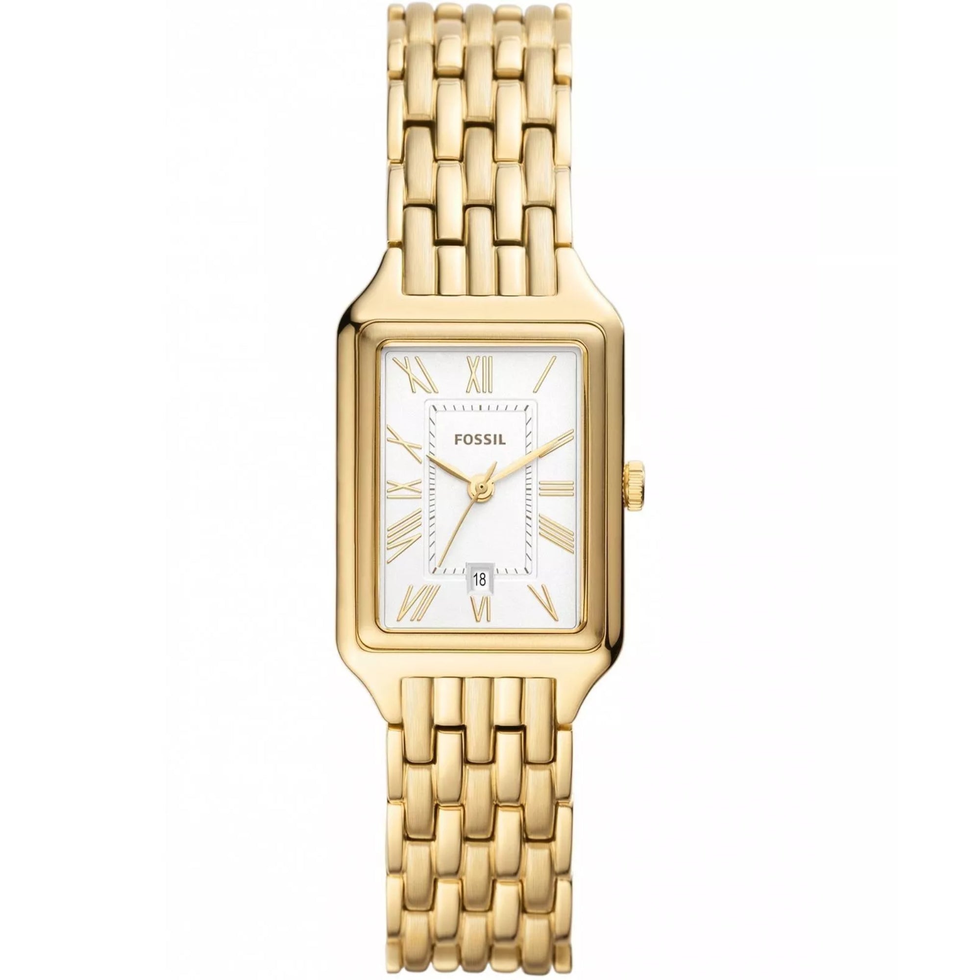 Fossil Raquel 23mm Silver Dial Ladies Steel Quartz Watch ES5220