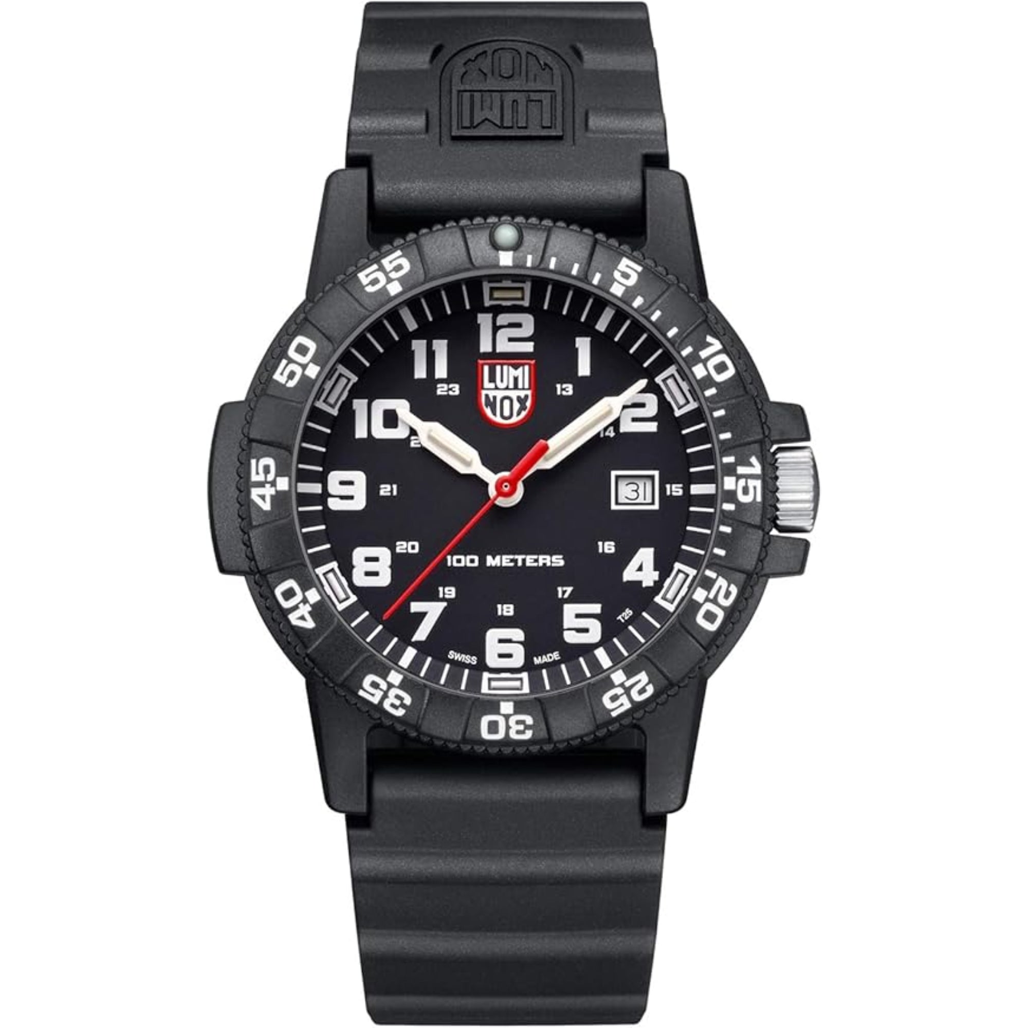 Luminox Leatherback SEA Turtle Giant Black Dial PU Strap Men's Watch XS.0321.L