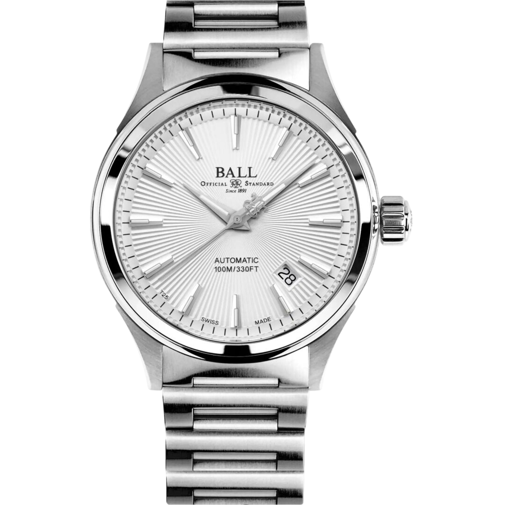 Ball Fireman Victory Automatik Silbernes Zifferblatt Herren Uhr NM2098C-S6J-SL