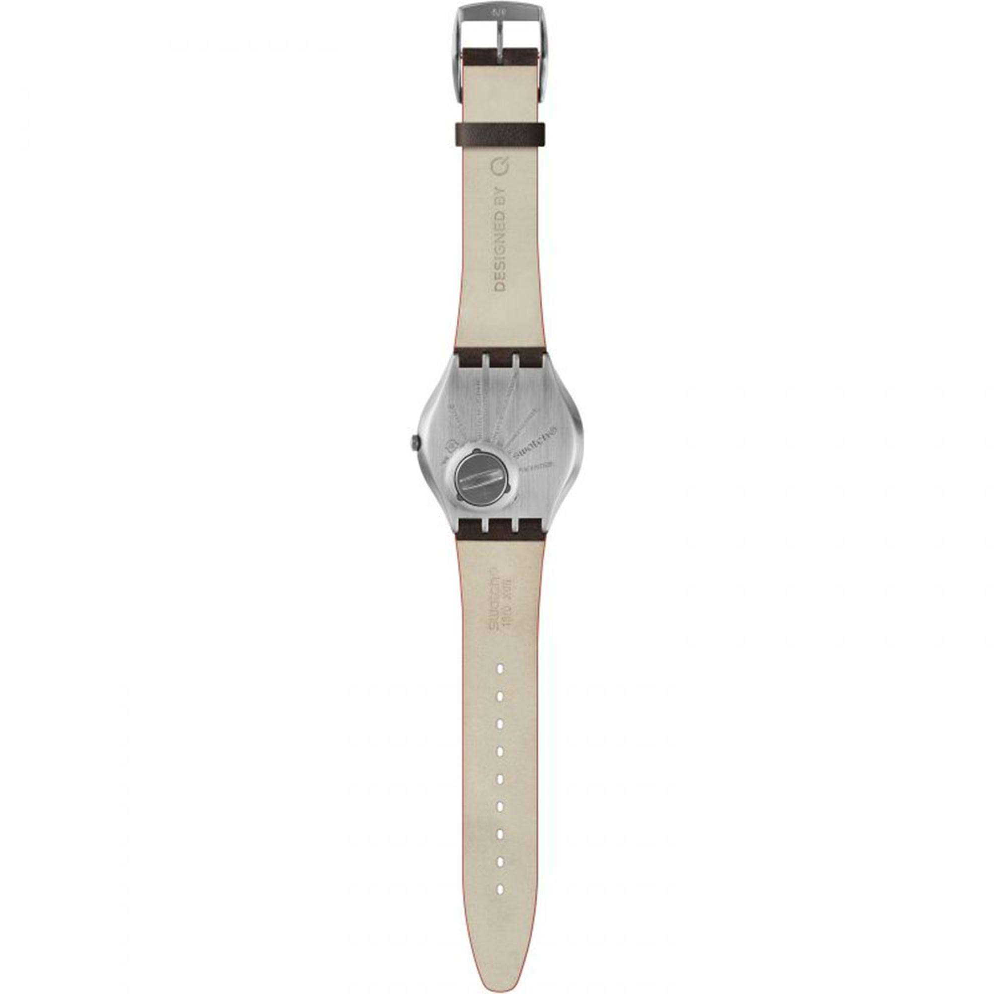 Swatch James Bond Q 2020 No Time To Die Limited Edition Uhr mit silbernem Zifferblatt, Herren, SS07Z100