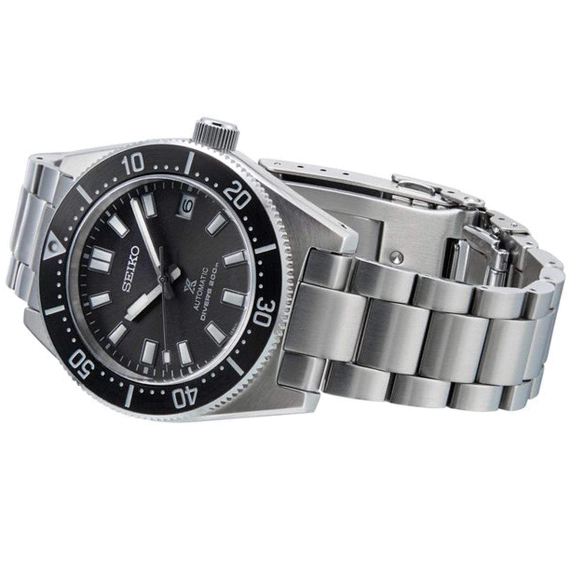 Seiko Prospex '1965 Diver's Recreation' Automatik Graues Zifferblatt Edelstahl Herrenuhr SPB143J1
