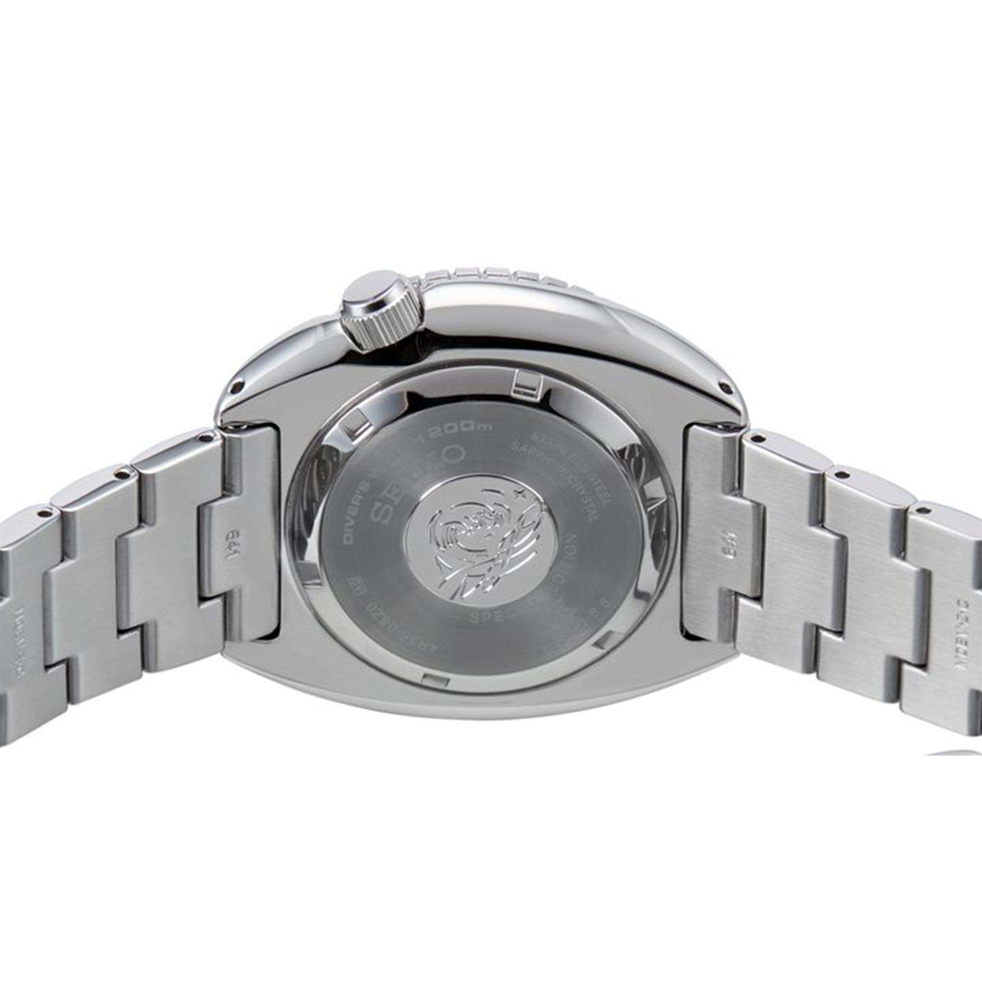 Seiko Prospex Save The Ocean 'King Turtle' Automatik Blaues Zifferblatt Edelstahlarmband Herren Uhr SRPE39K1