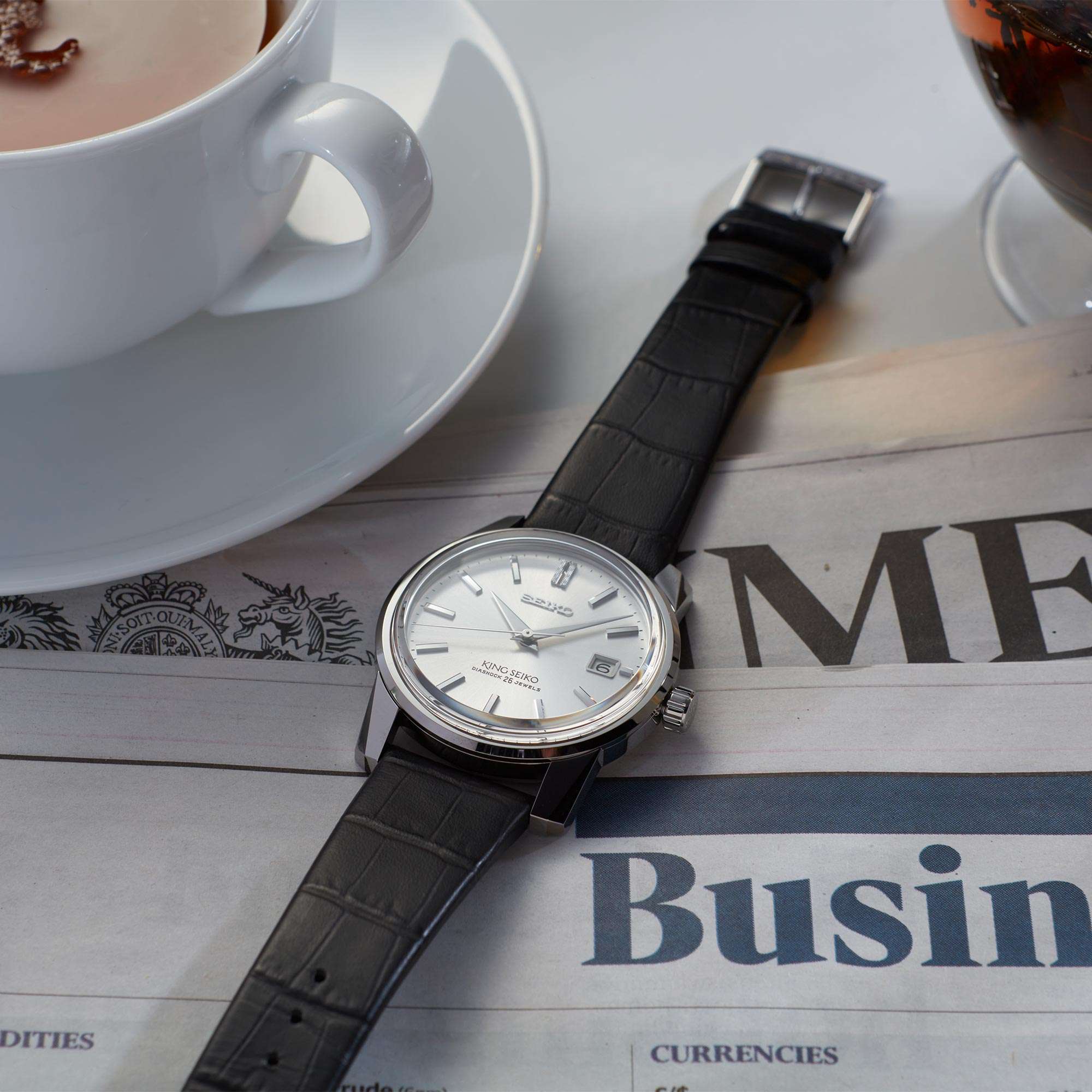 Seiko 'King Seiko' KSK Reissue 140th Anniversary Limited Edition Automatic Silver Dial Men's Watch SJE083J1
