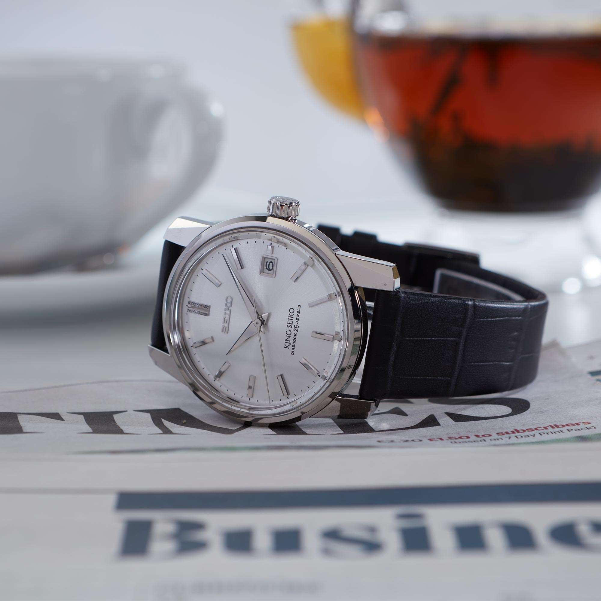 Seiko 'King Seiko' KSK Reissue 140th Anniversary Limited Edition Automatic Silver Dial Men's Watch SJE083J1