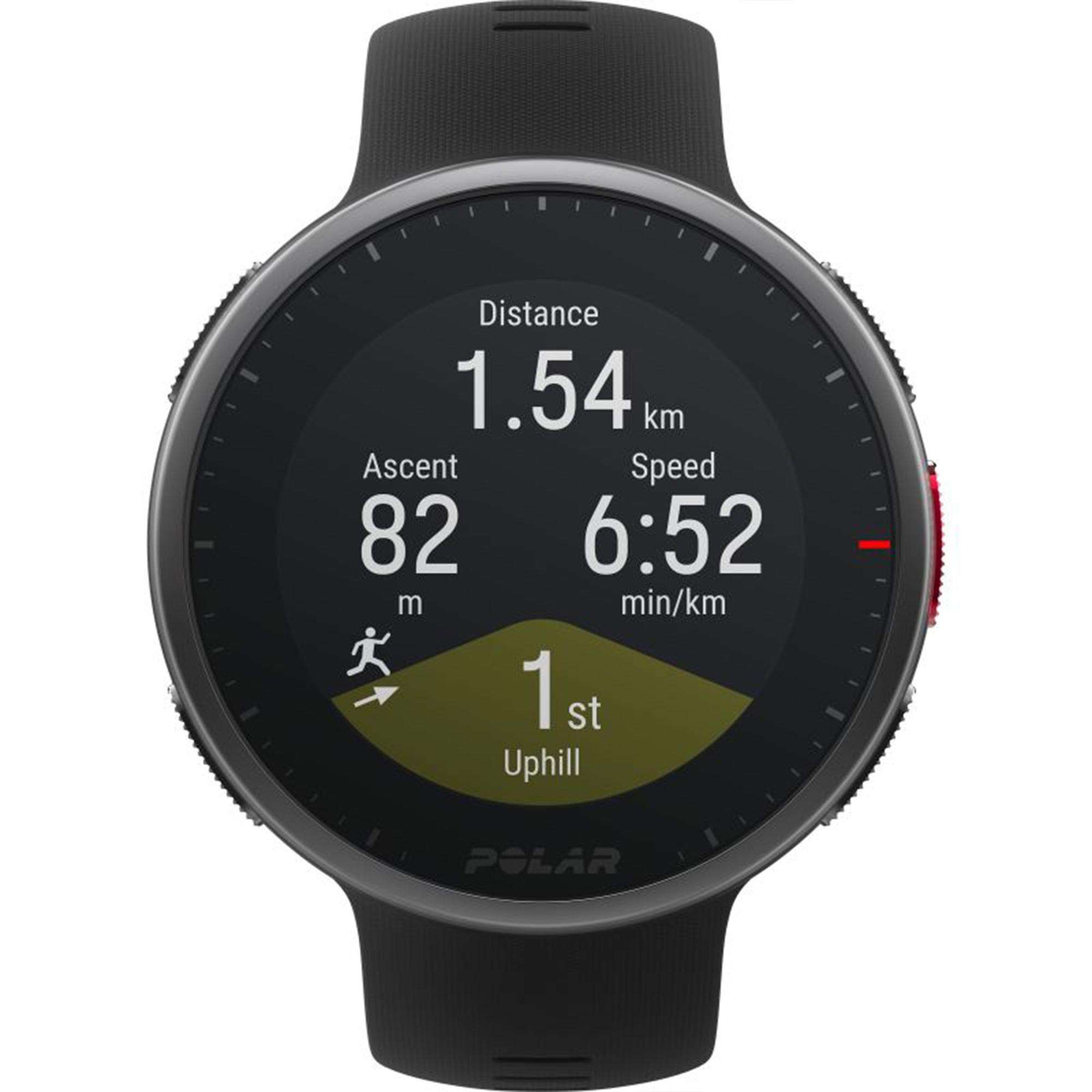 Polar Vantage V2 Quarz Digital Zifferblatt Schwarzes Gummiarmband Smartwatch 90082710
