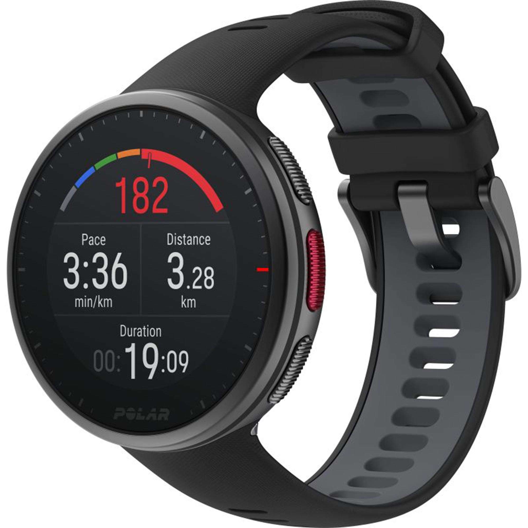 Polar Vantage V2 Quarz Digital Zifferblatt Schwarzes Gummiarmband Smartwatch 90082710