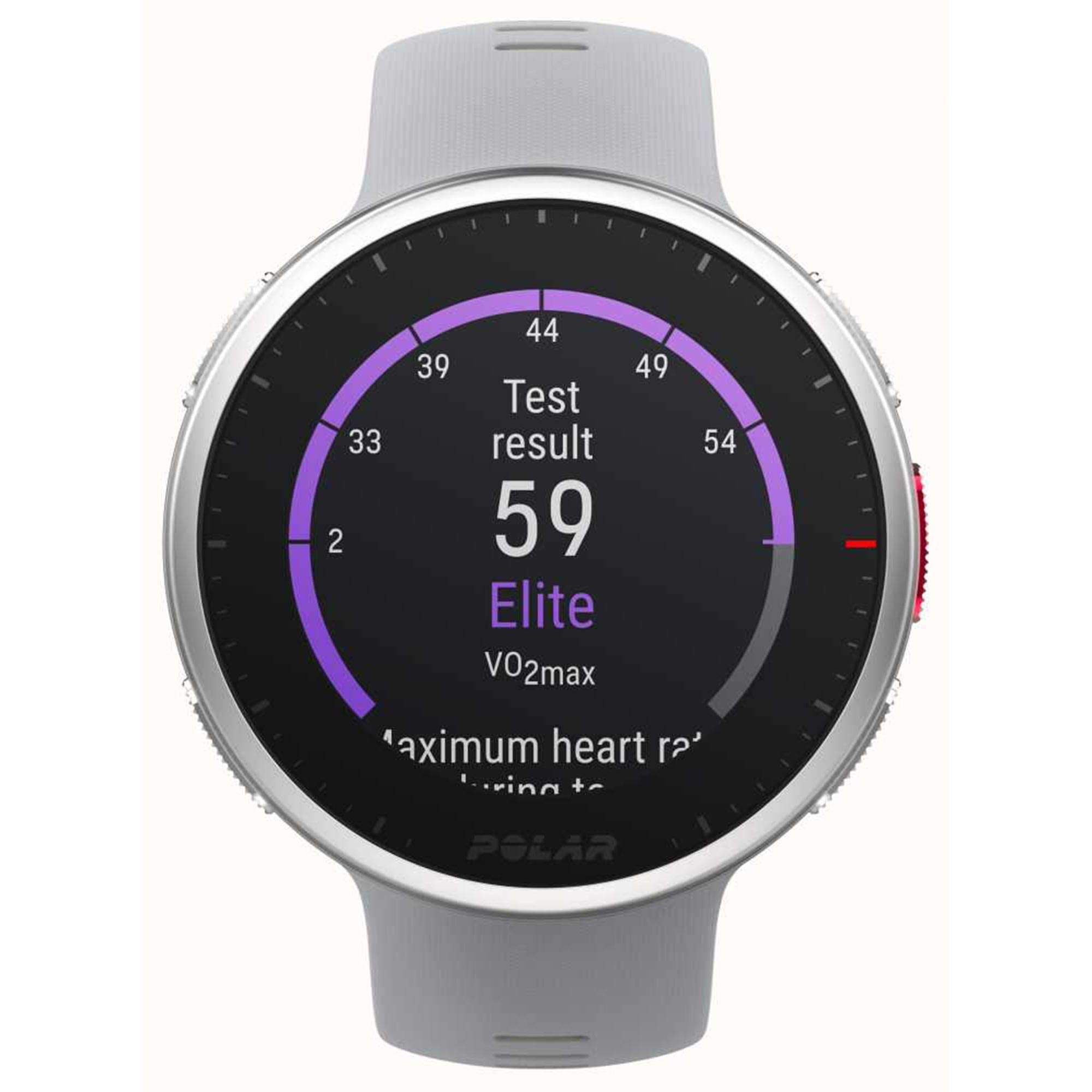 Polar Vantage V2 H10 HR Sensor Quarz Digital Zifferblatt Graues Gummiarmband Smartwatch 90083650