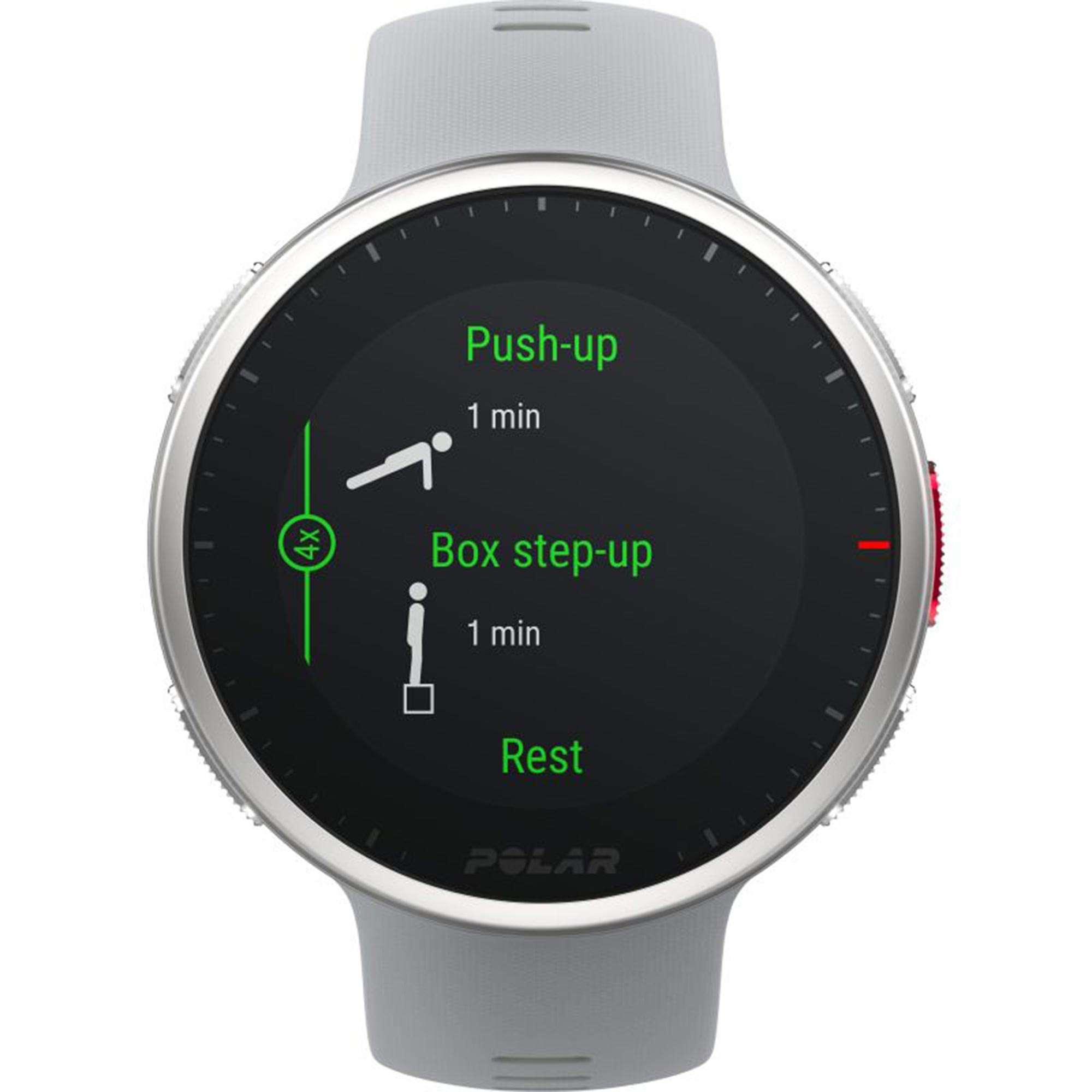 Polar Vantage V2 Quarz Digital Zifferblatt Graues Gummiarmband Smartwatch 90083651
