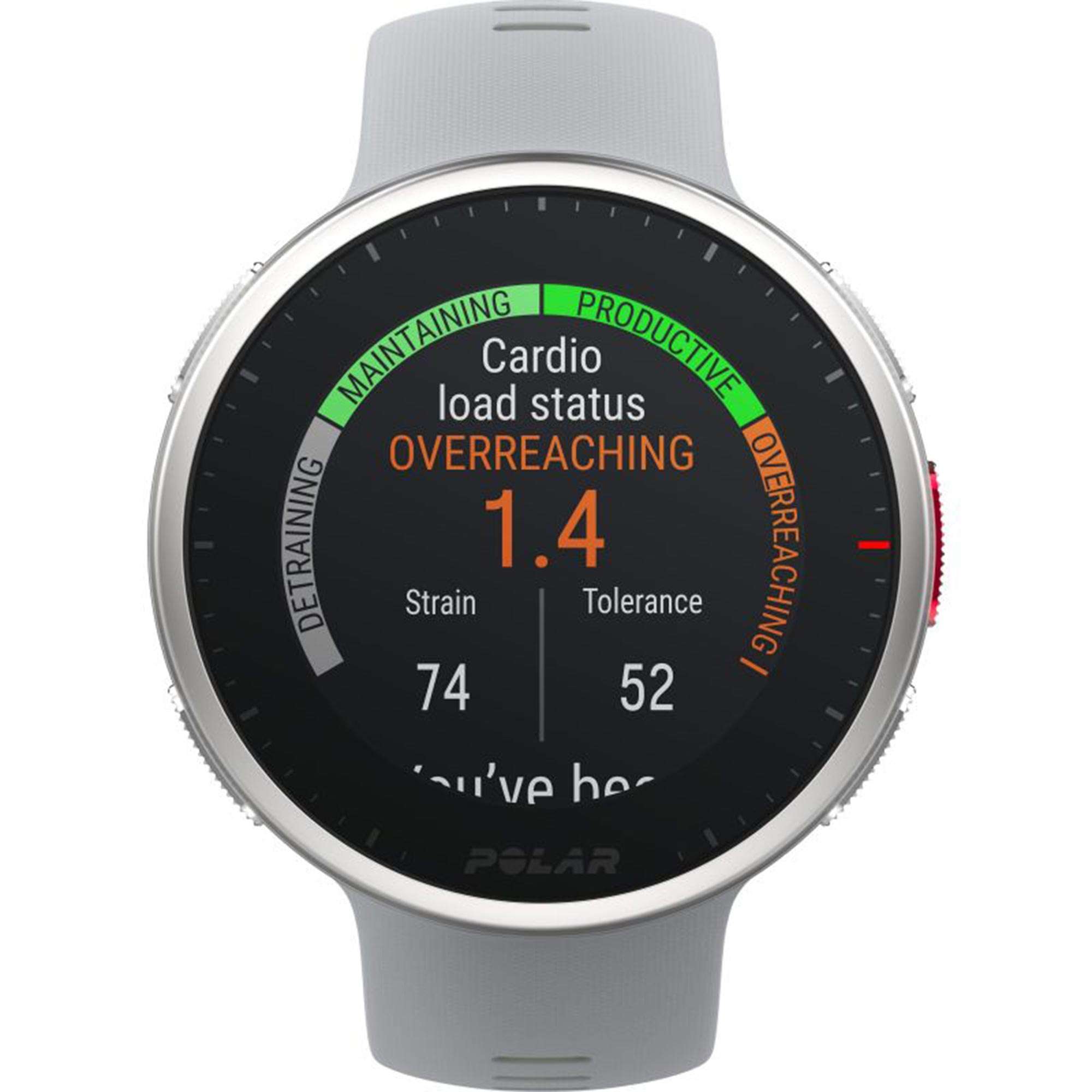 Polar Vantage V2 Quarz Digital Zifferblatt Graues Gummiarmband Smartwatch 90083651