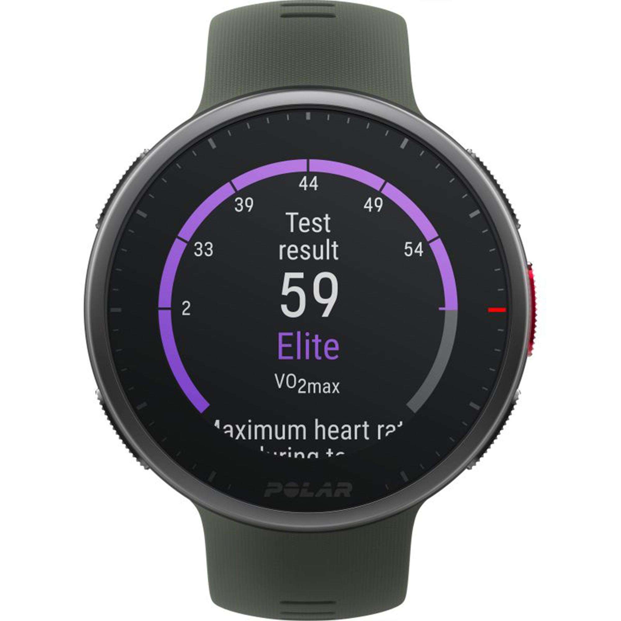 Polar Vantage V2 Quarz Digital Zifferblatt Grünes Gummiarmband Smartwatch 90083653