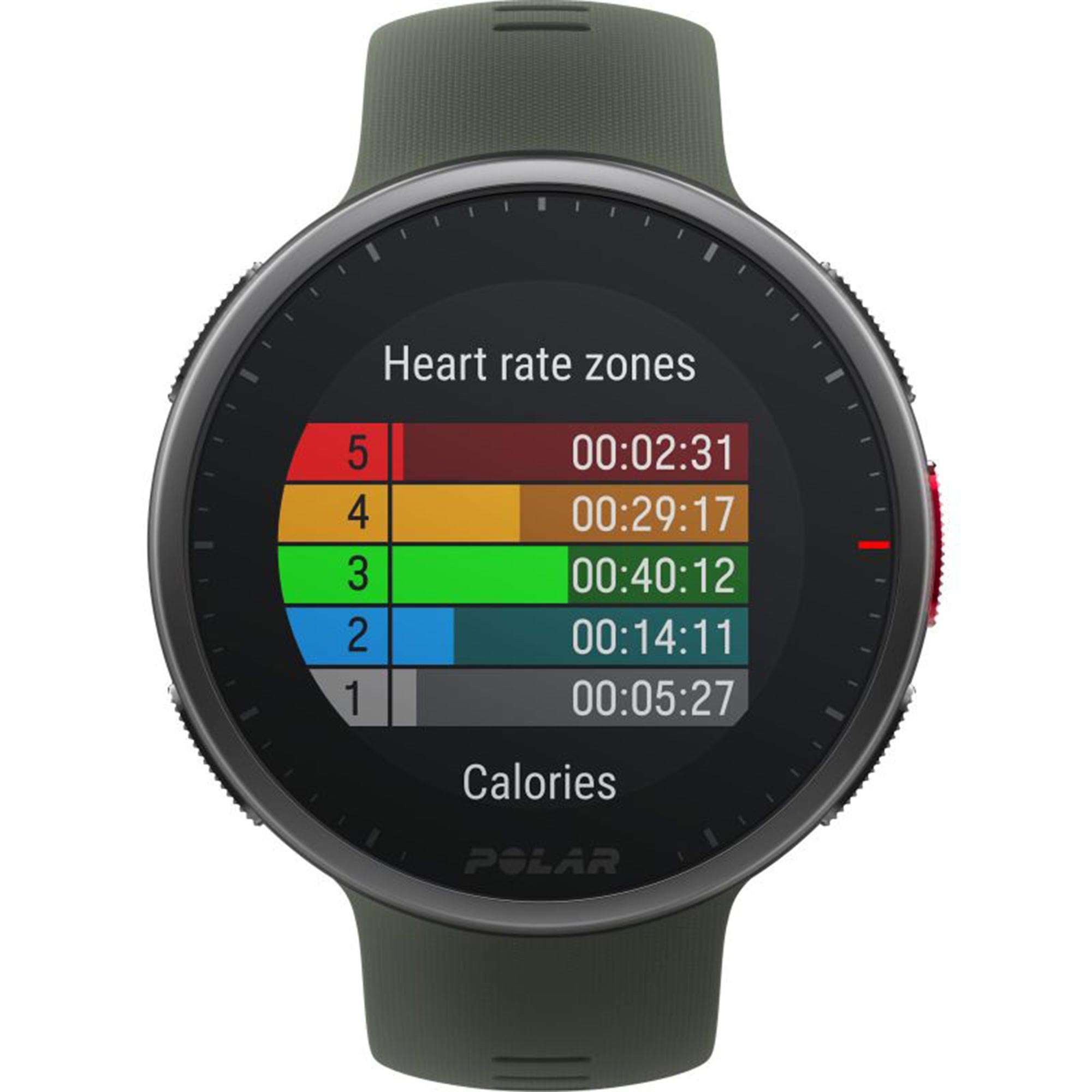 Polar Vantage V2 Quarz Digital Zifferblatt Grünes Gummiarmband Smartwatch 90083653