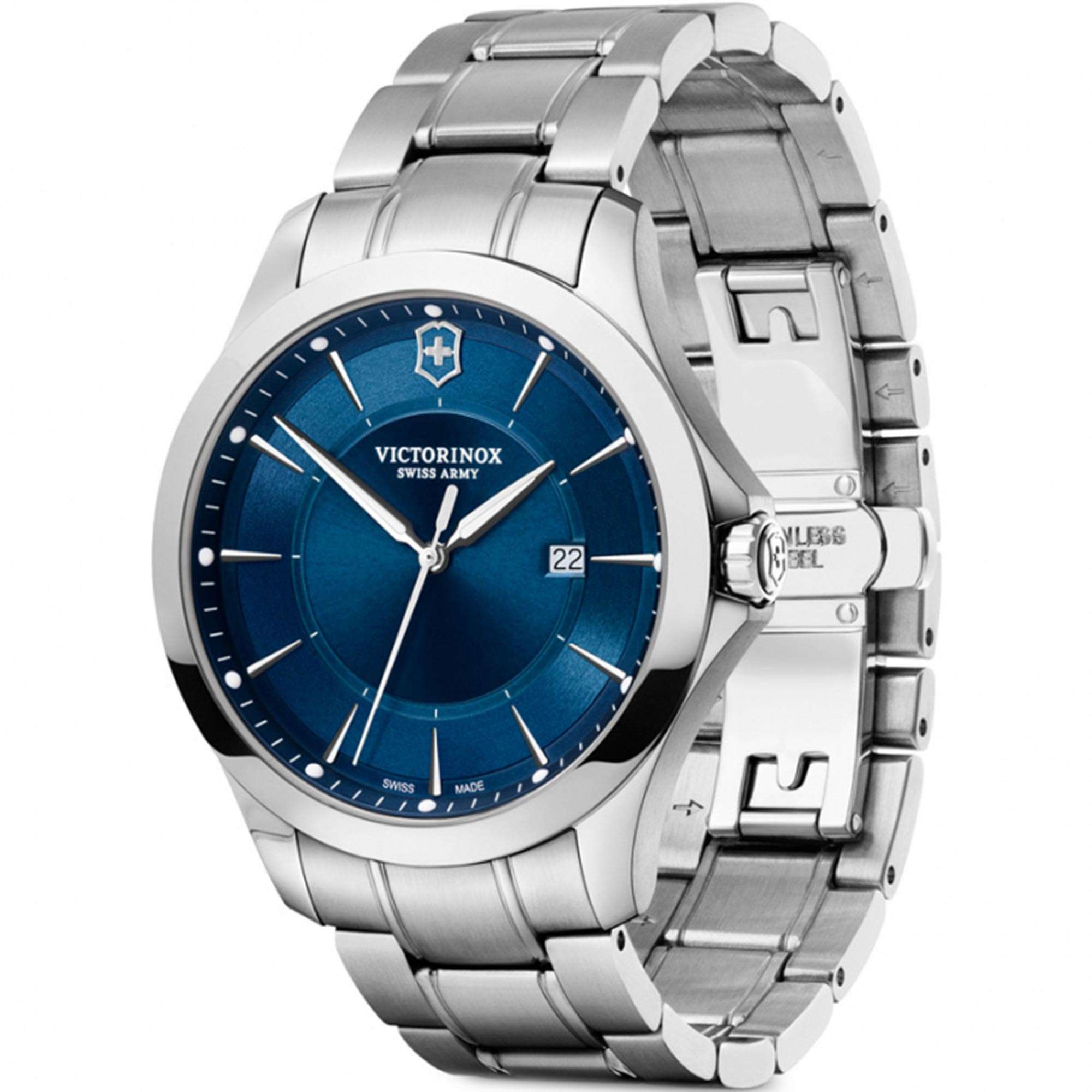 Victorinox Alliance 40mm Blue Dial Steel Mens Quartz Watch 241910