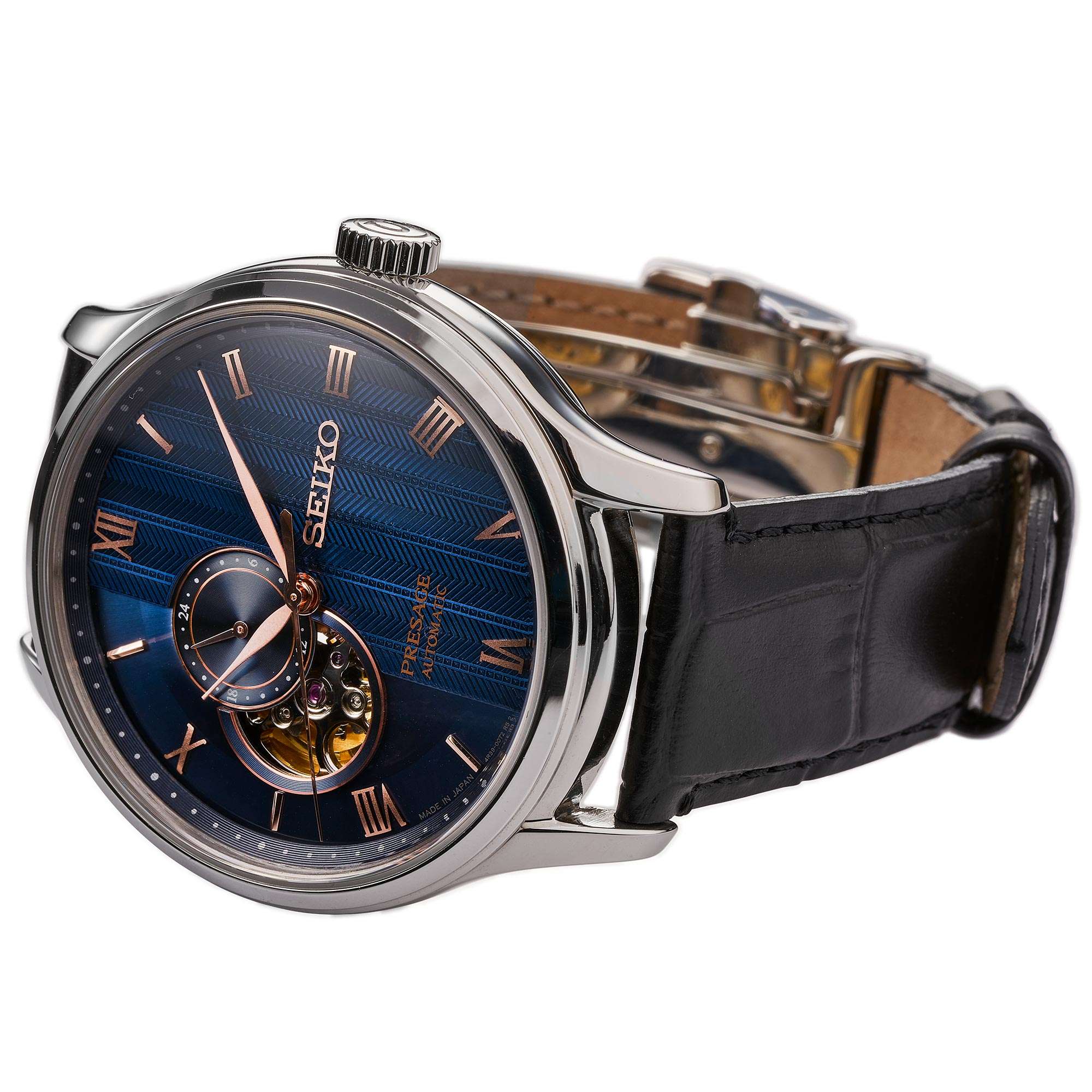 Seiko Presage Japanischer Zen Garten 'Sakura Bei Nacht' Herren Uhr SSA421J1
