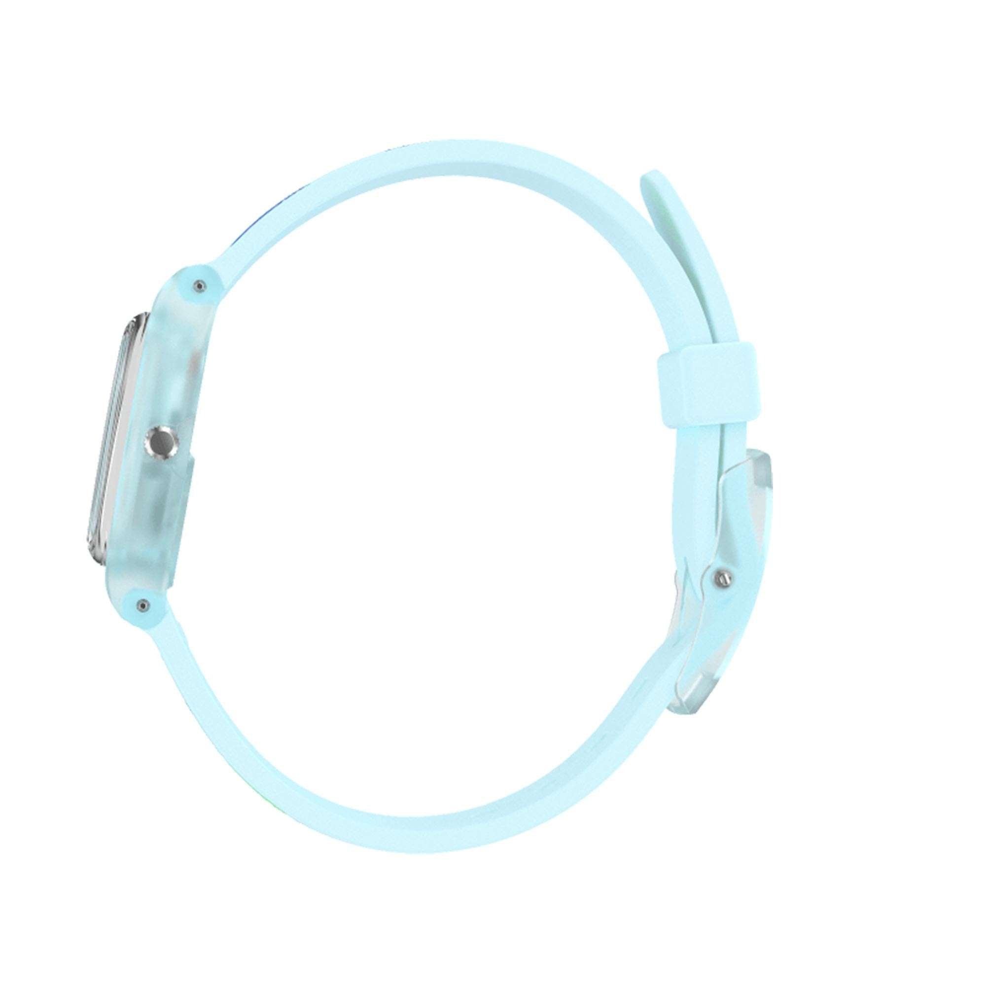 Swatch Original Gent Quarz Blaues Zifferblatt Blaues Silikonarmband LN157