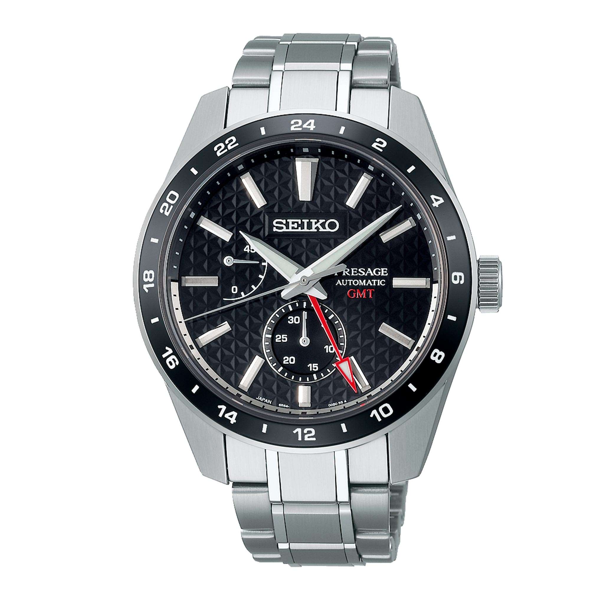 Seiko Presage Sharp Edged Series Automatic Movement Black Dial Stainless Steel Bracelet SPB221J1
