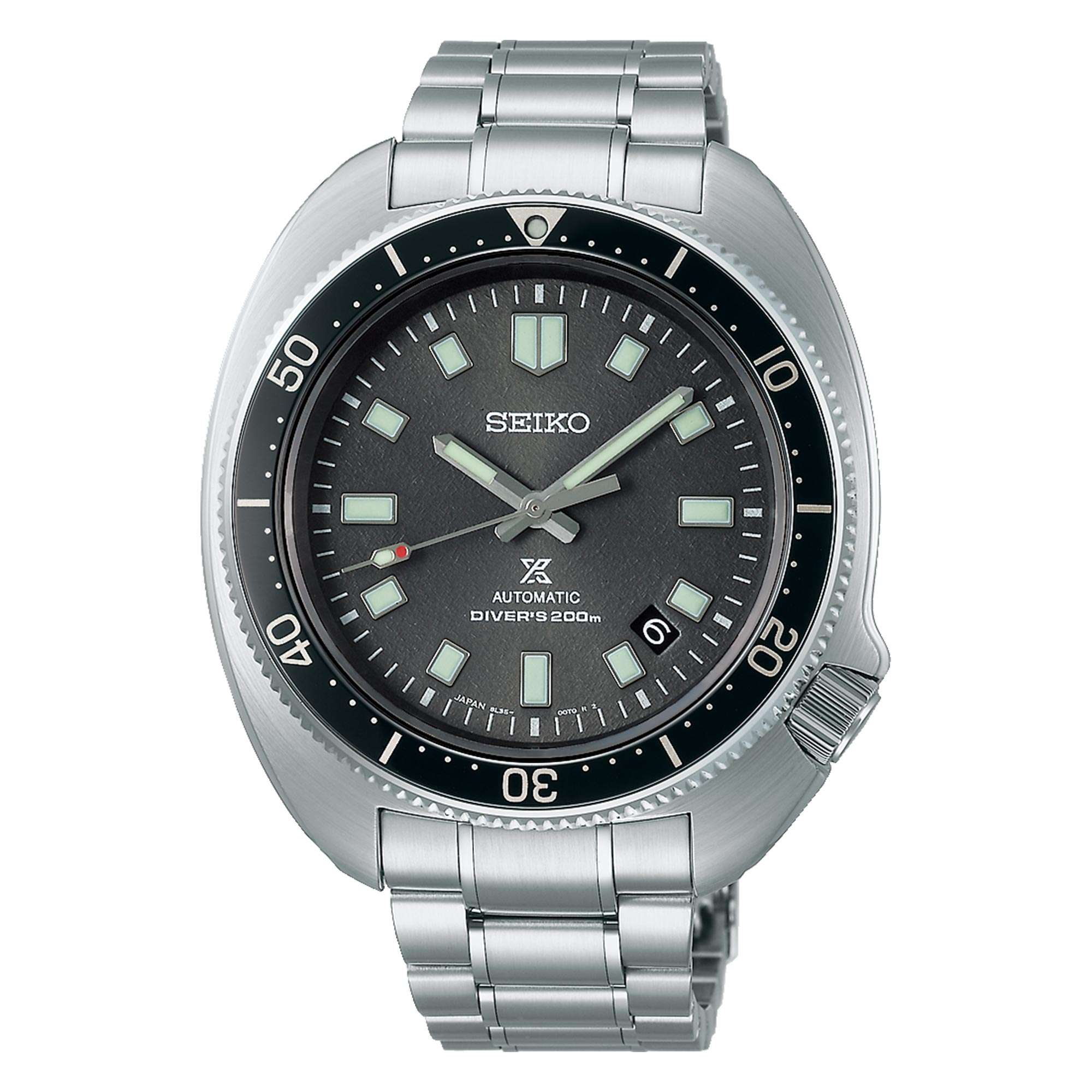 Seiko Prospex 'Captain Willard' Automatic Black Dial Stainless Steel Bracelet Men's Watch SLA051J1