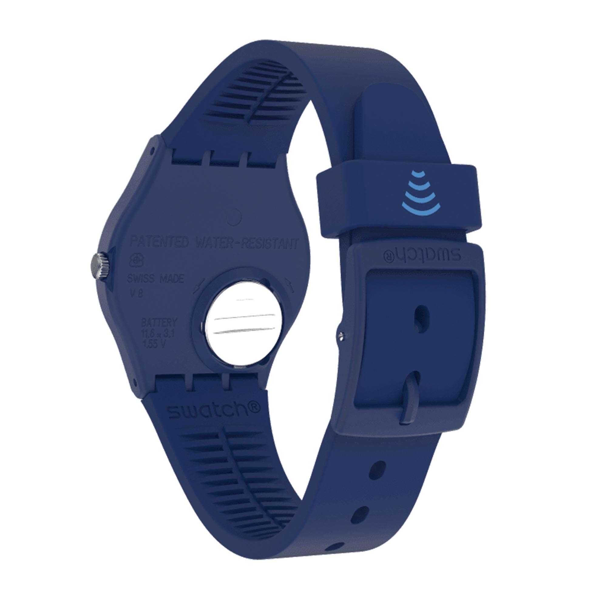Swatch SwatchPAY! CIELPAY! Quartz Blue Dial Silicone Strap Watch SVHN102-5300