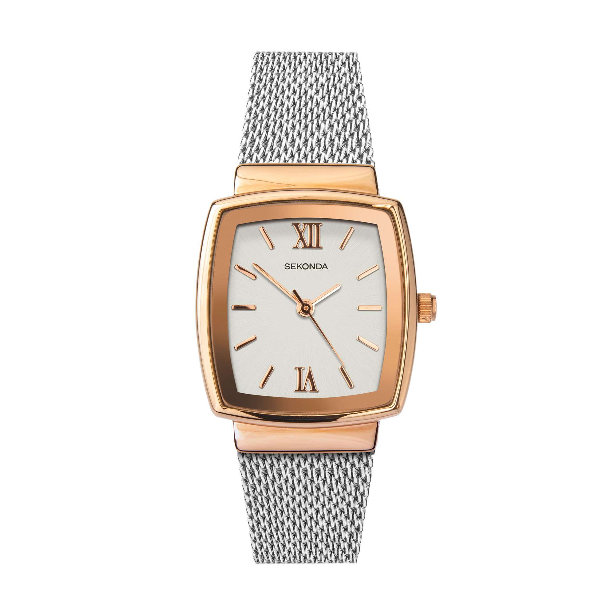 Montre femme Sekonda Quartz cadran blanc bracelet milanais 40074