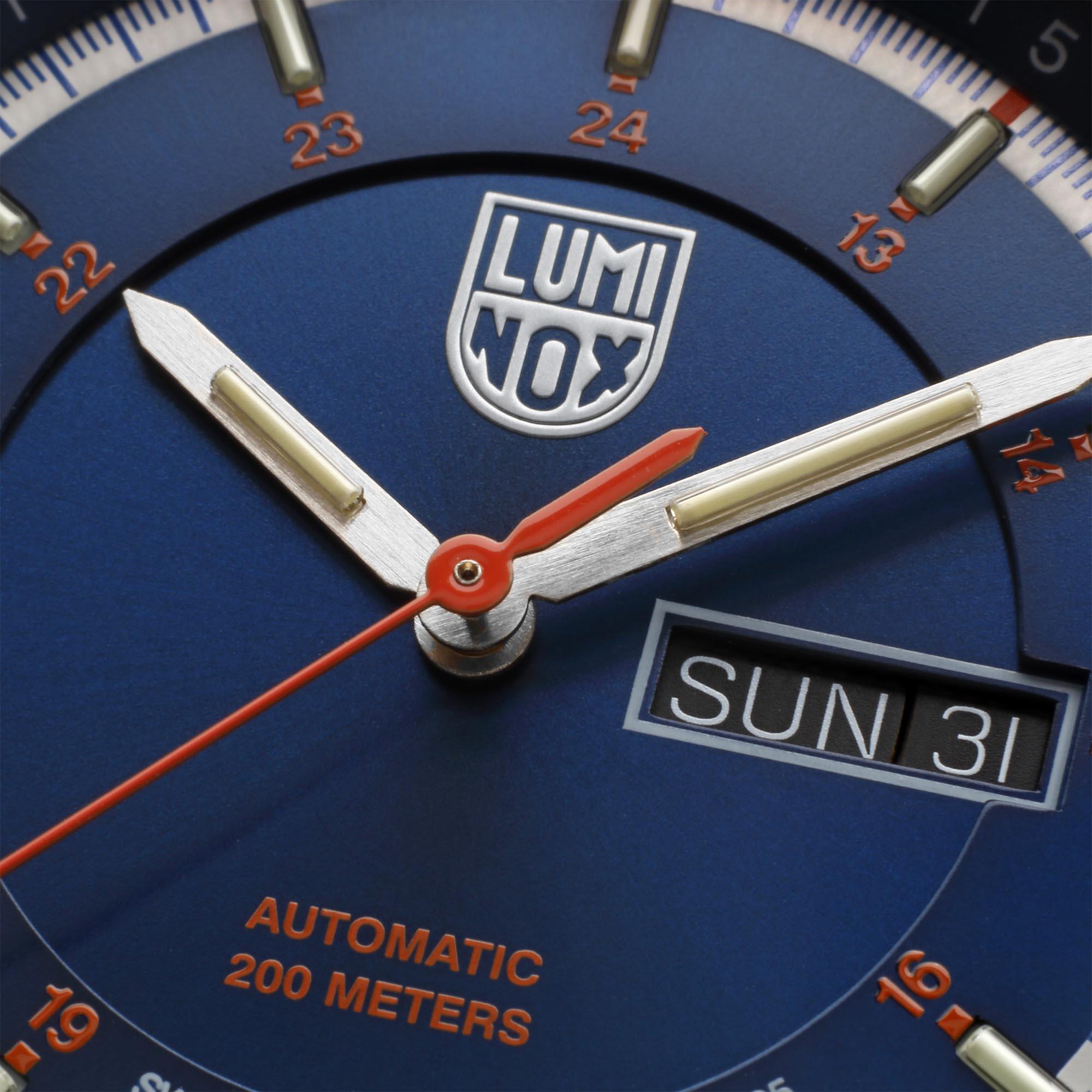 Luminox Atacama Field Automatic 1900 Series Blue Dial Steel Strap Men's Watch XL.1904