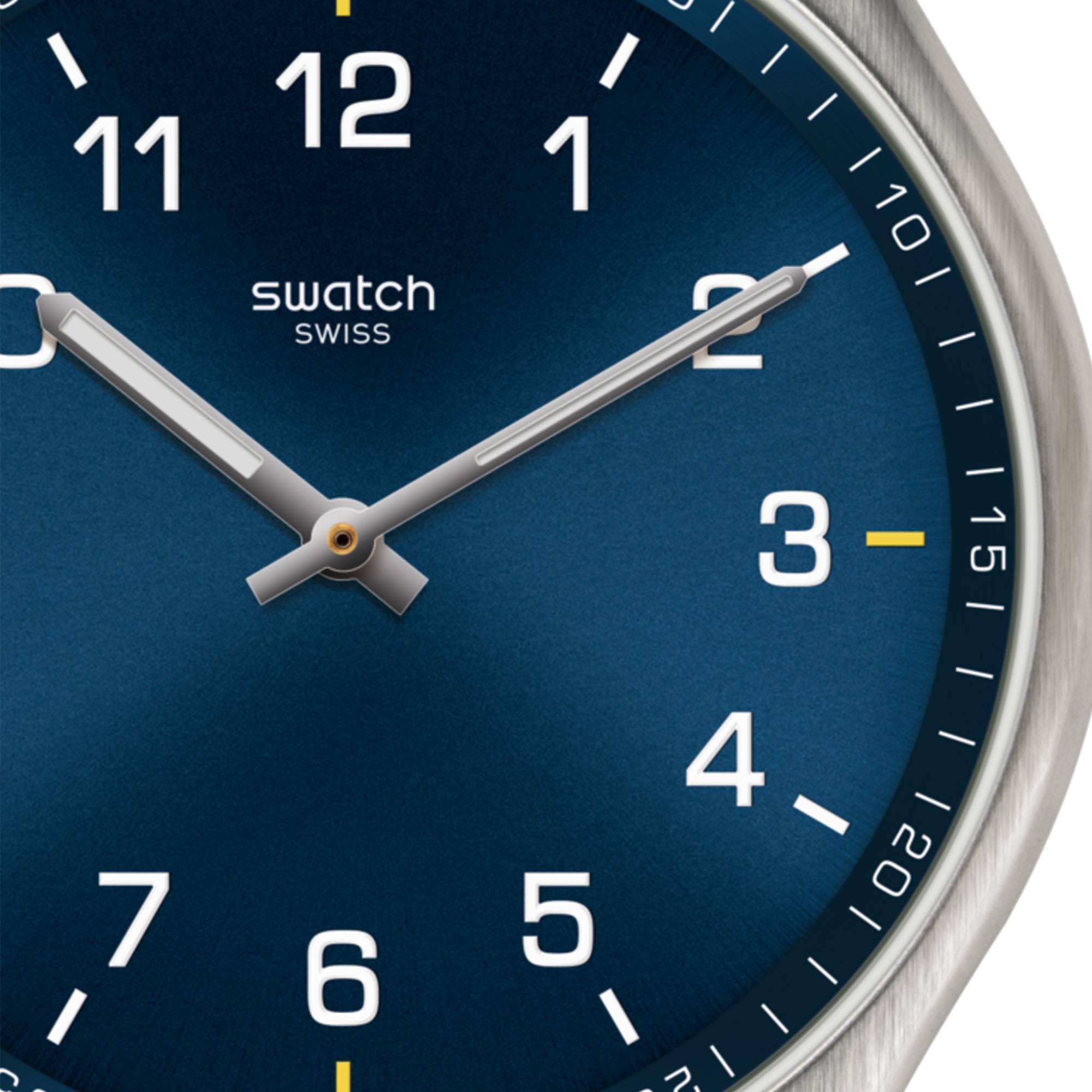 Skin Irony Navy Dial Stainless Steel Bracelet Watch SS07S106G