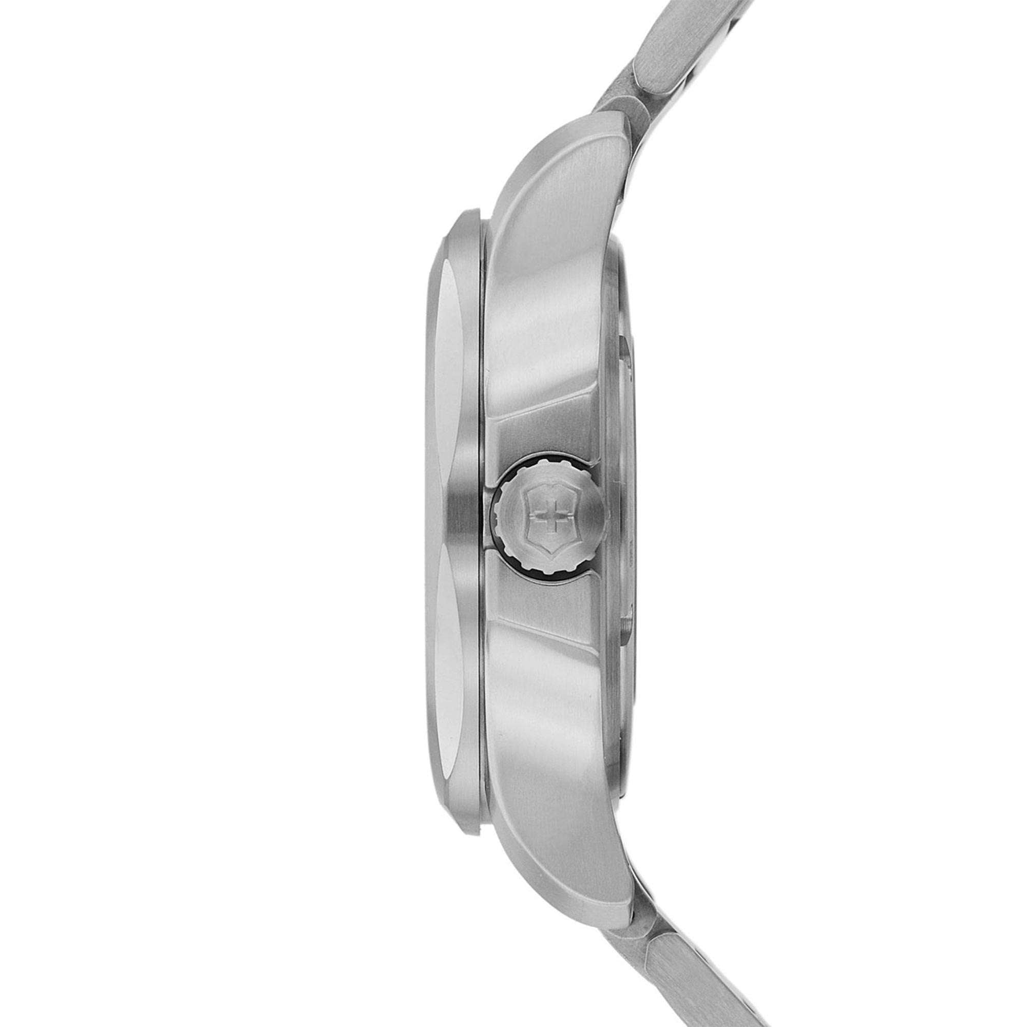 Victorinox I.N.O.X Mechanische Automatik Schwarzes Guilloche Zifferblatt Herren Uhr 241837
