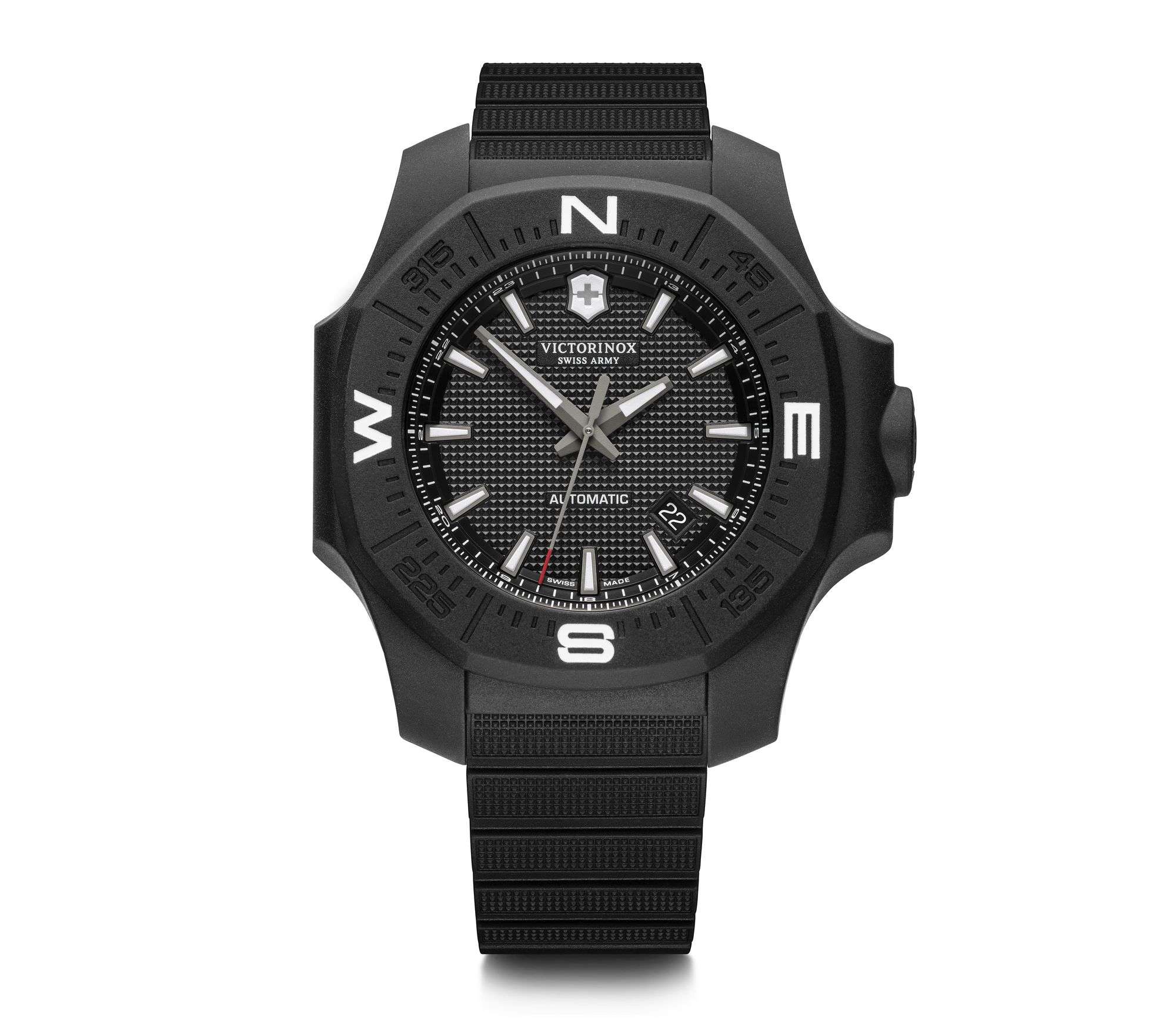 Victorinox Swiss Army I.N.O.X Carbon Mechanical Black With Protective Bumper Quartz Men's Watch 241866.1