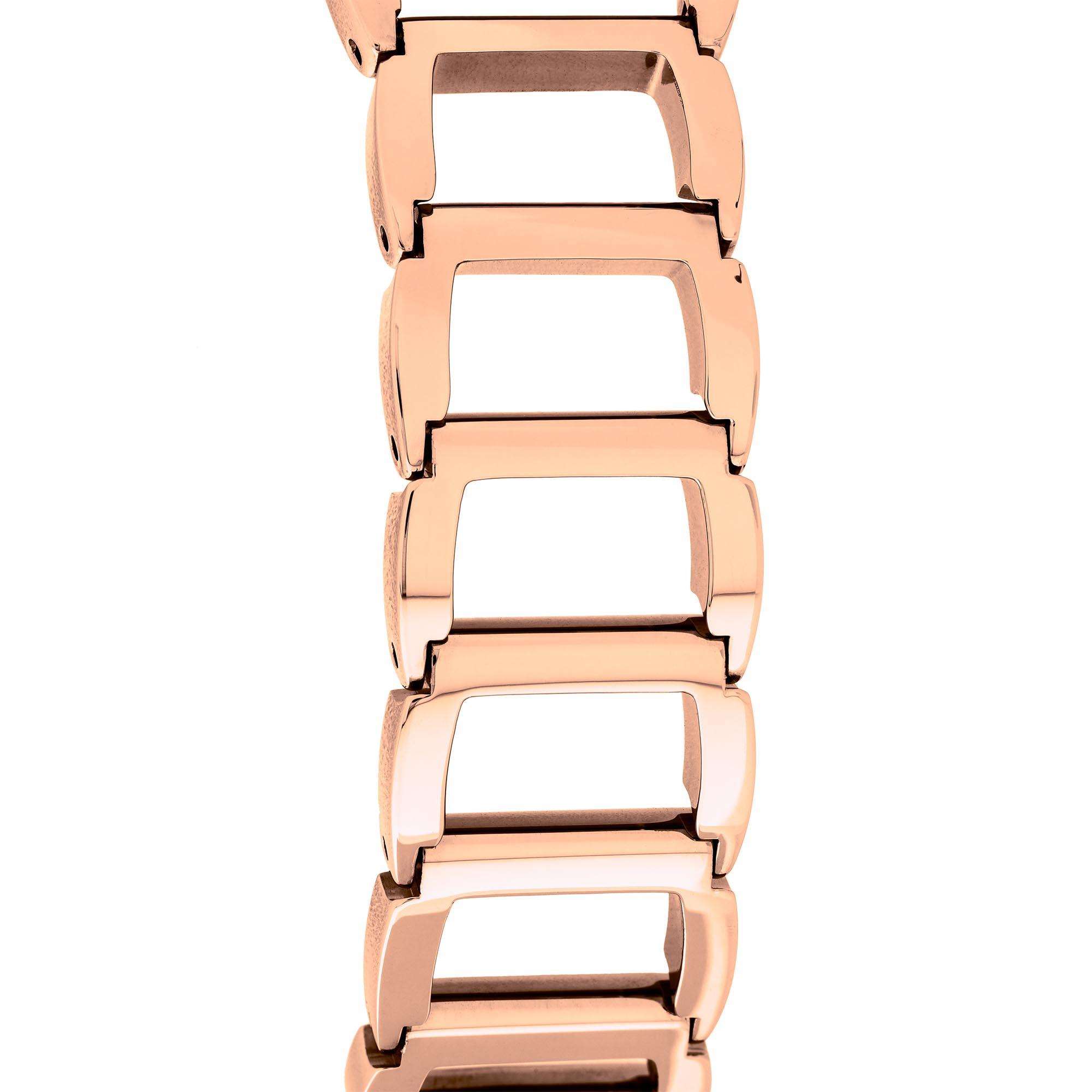 Calvin Klein Stately Quartz Silver Dial Rose Gold PVD Stainless Steel Bracelet Ladies Watch K3G23626