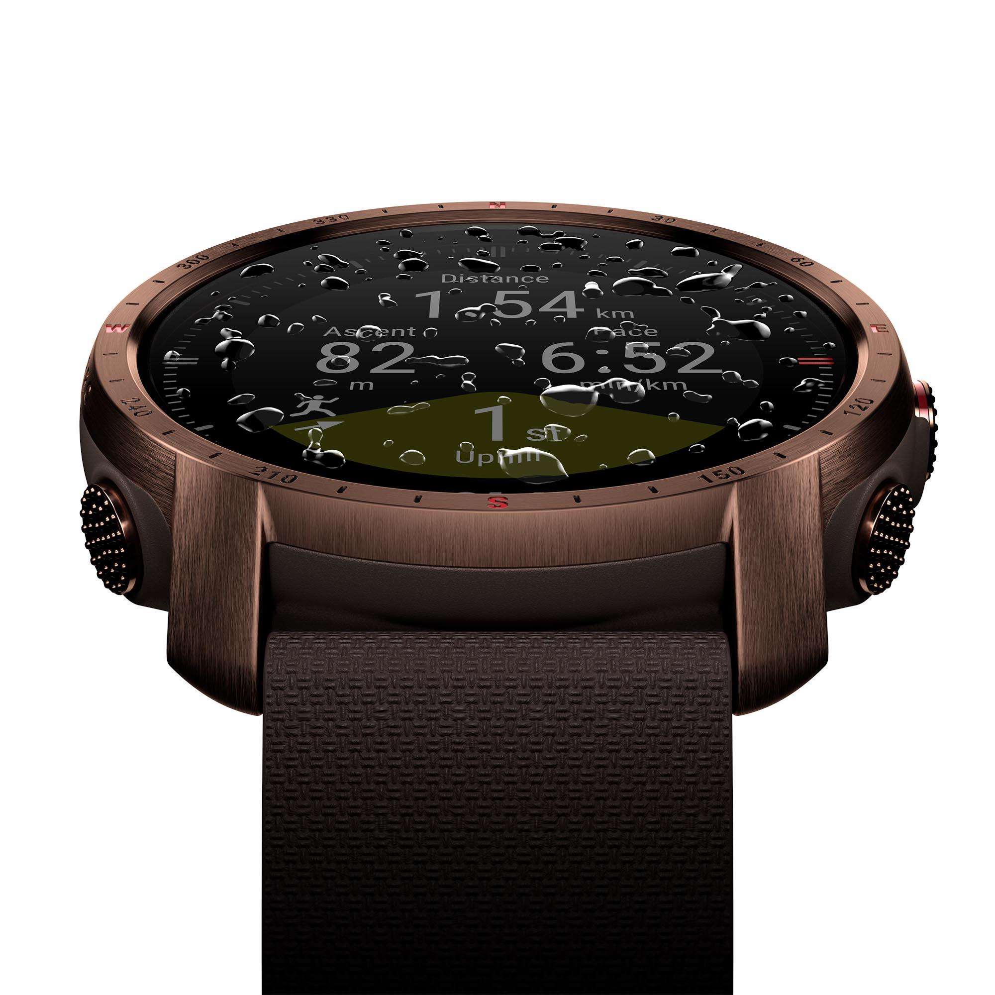 Polar Grit X Pro Nordic Copper Quartz Black Dial Brown Synthetic Rubber Strap Mens Watch 90085775
