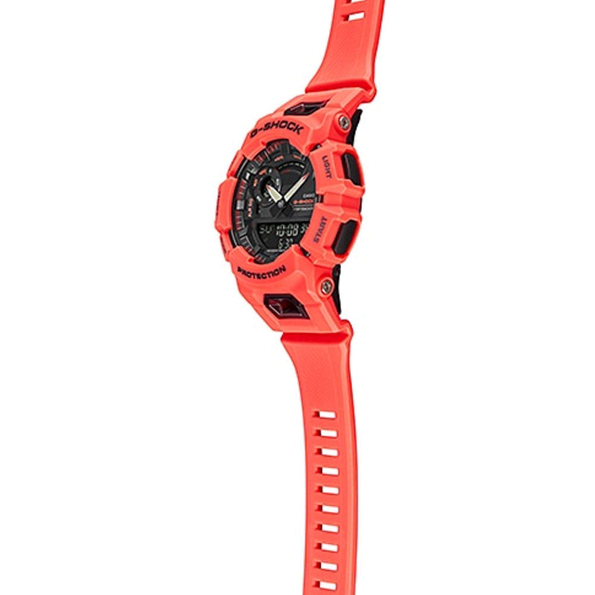 Casio G-Shock G-Squad Quartz Black Dial Red Resin Strap Men’s Watch GBA-900-4AER